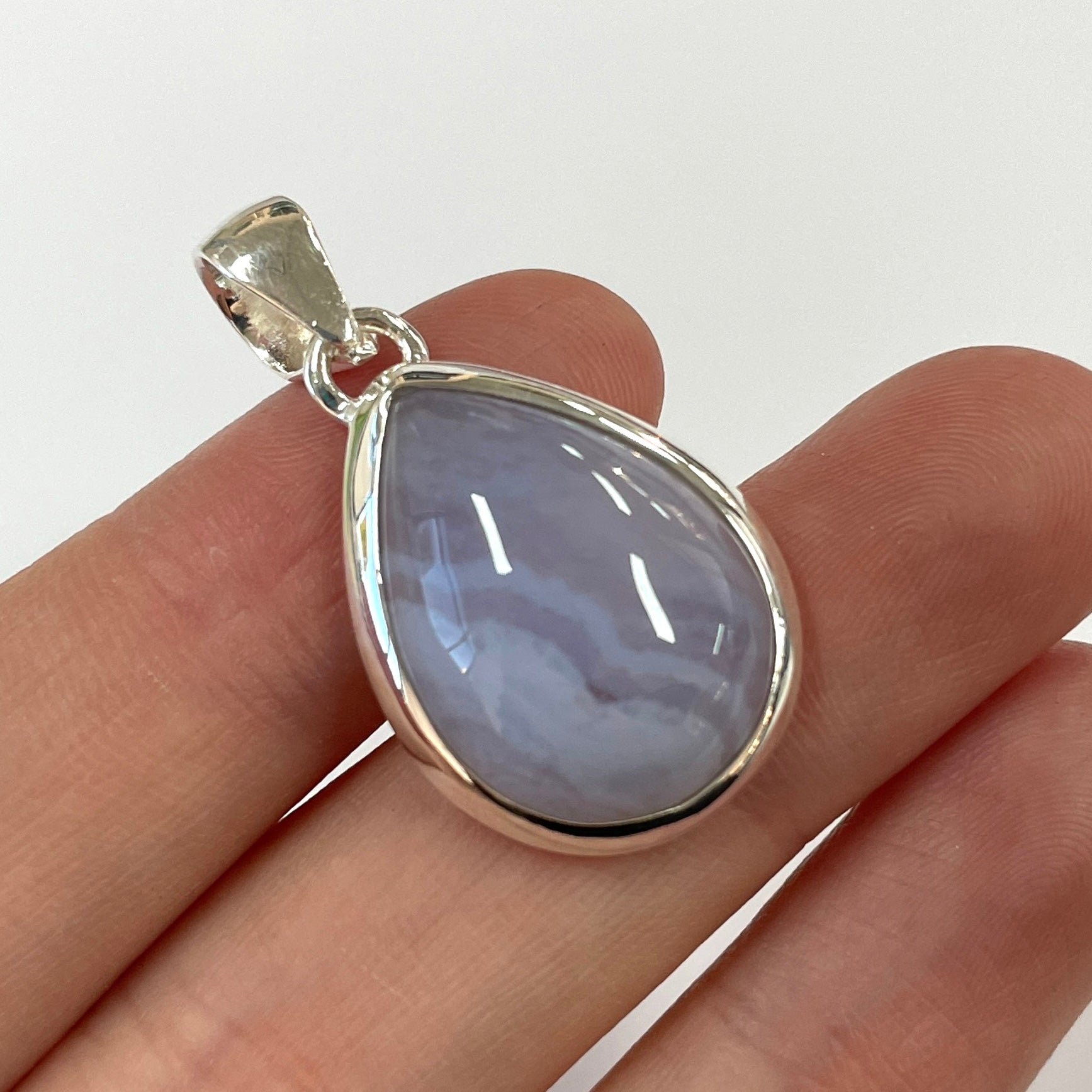Blue Lace St.Silver Pendant - SP157