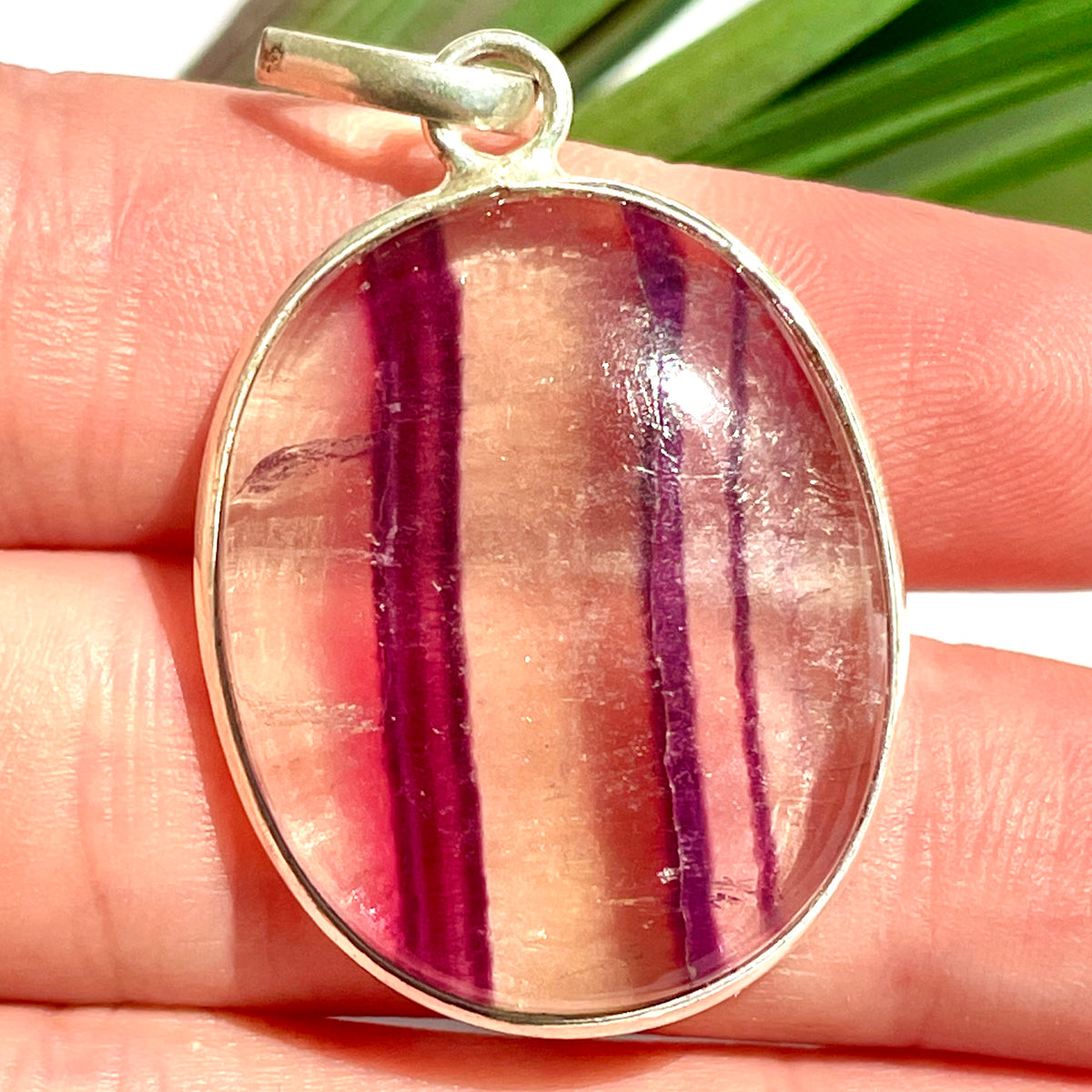 Fluorite St.Silver Pendant - SP183