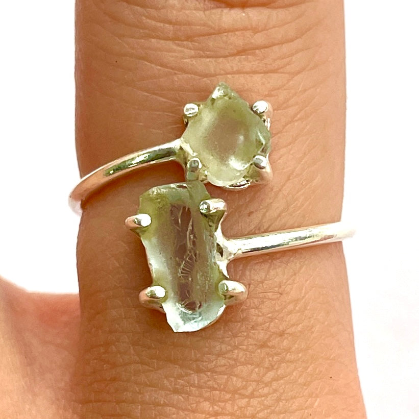 Aquamarine Double - St.Silver Ring