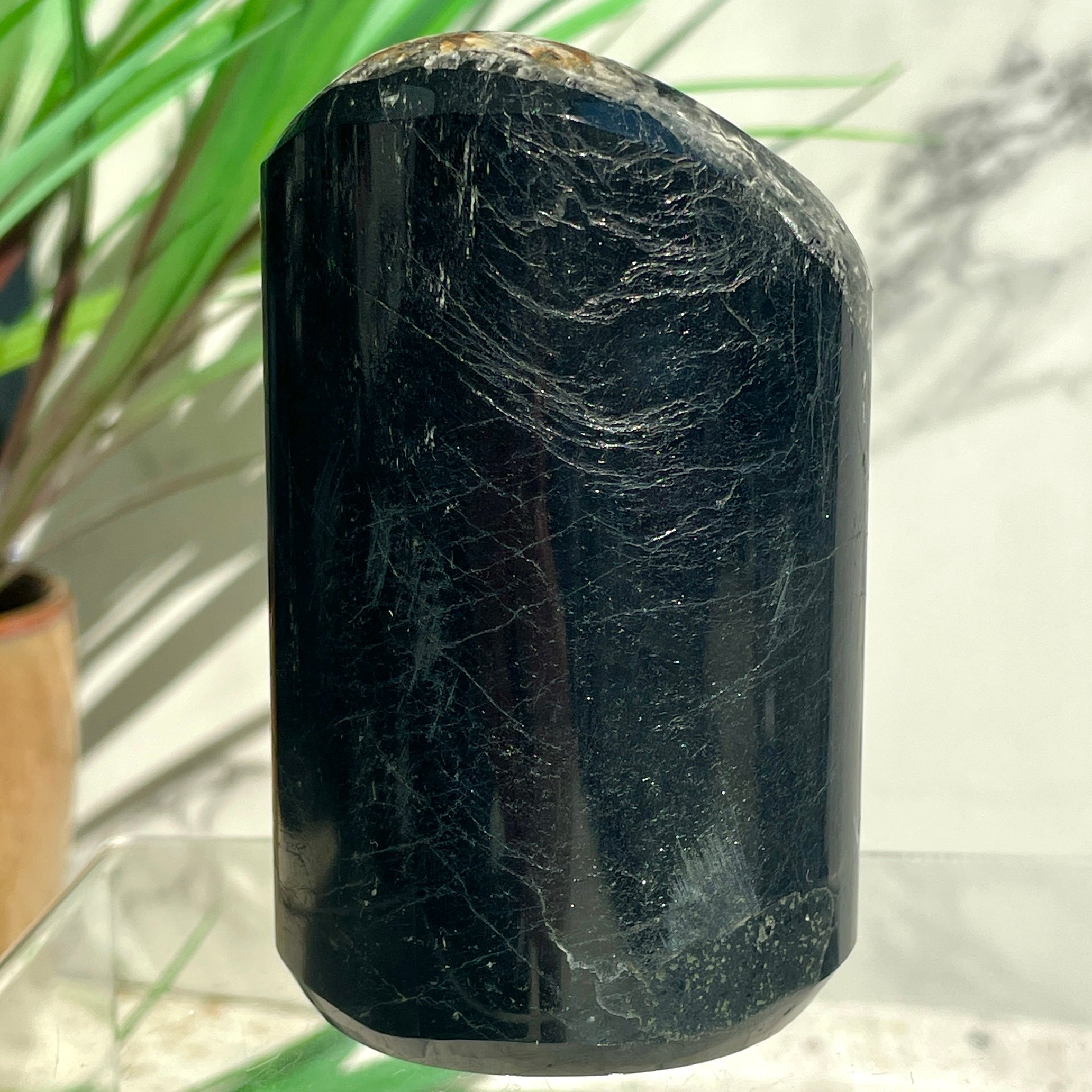 Black Tourmaline Polished Freeform - D