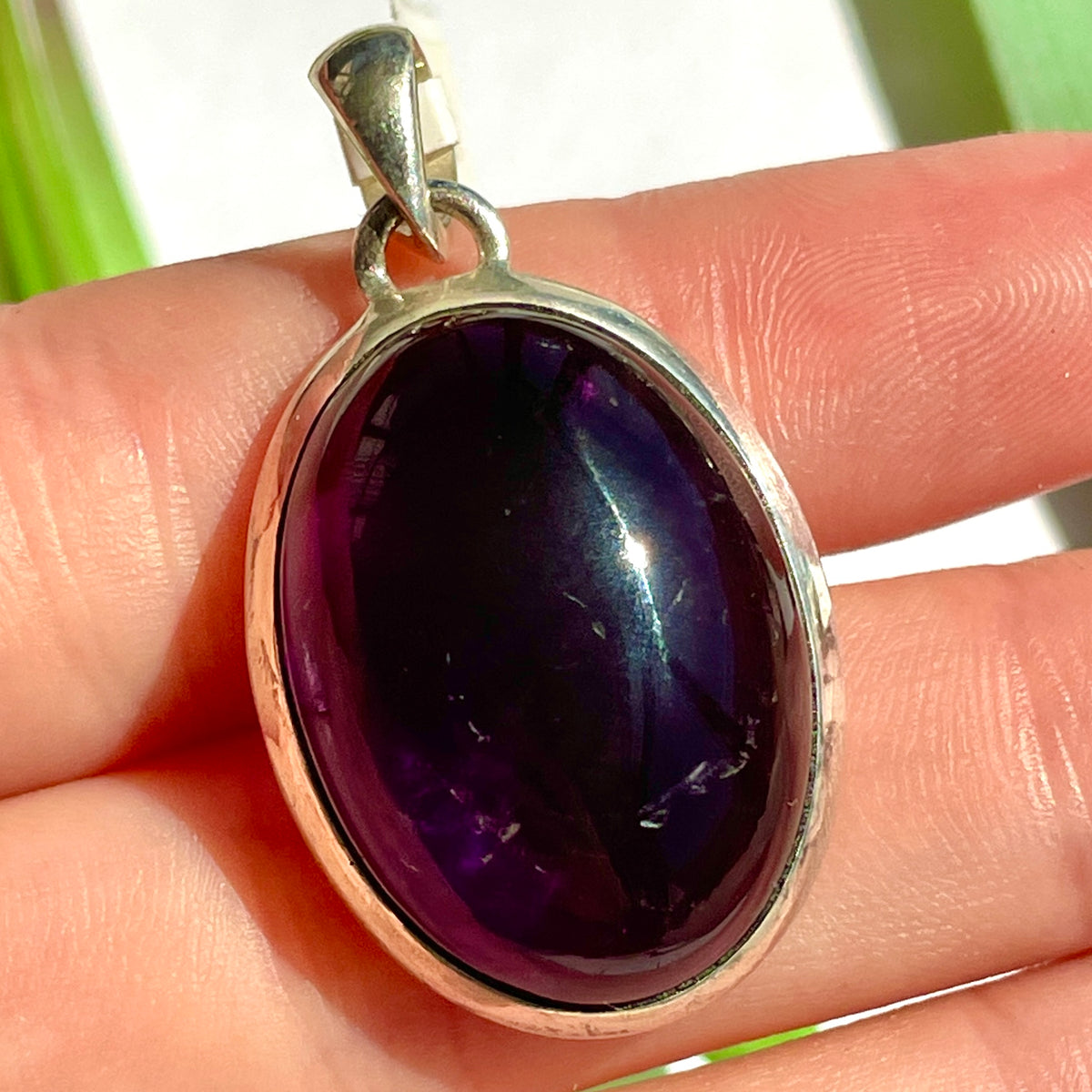 Amethyst St.Silver Pendant - SP186