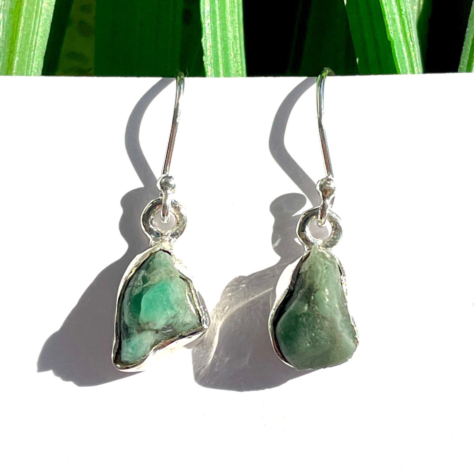 Emerald Raw - St.Silver Earring