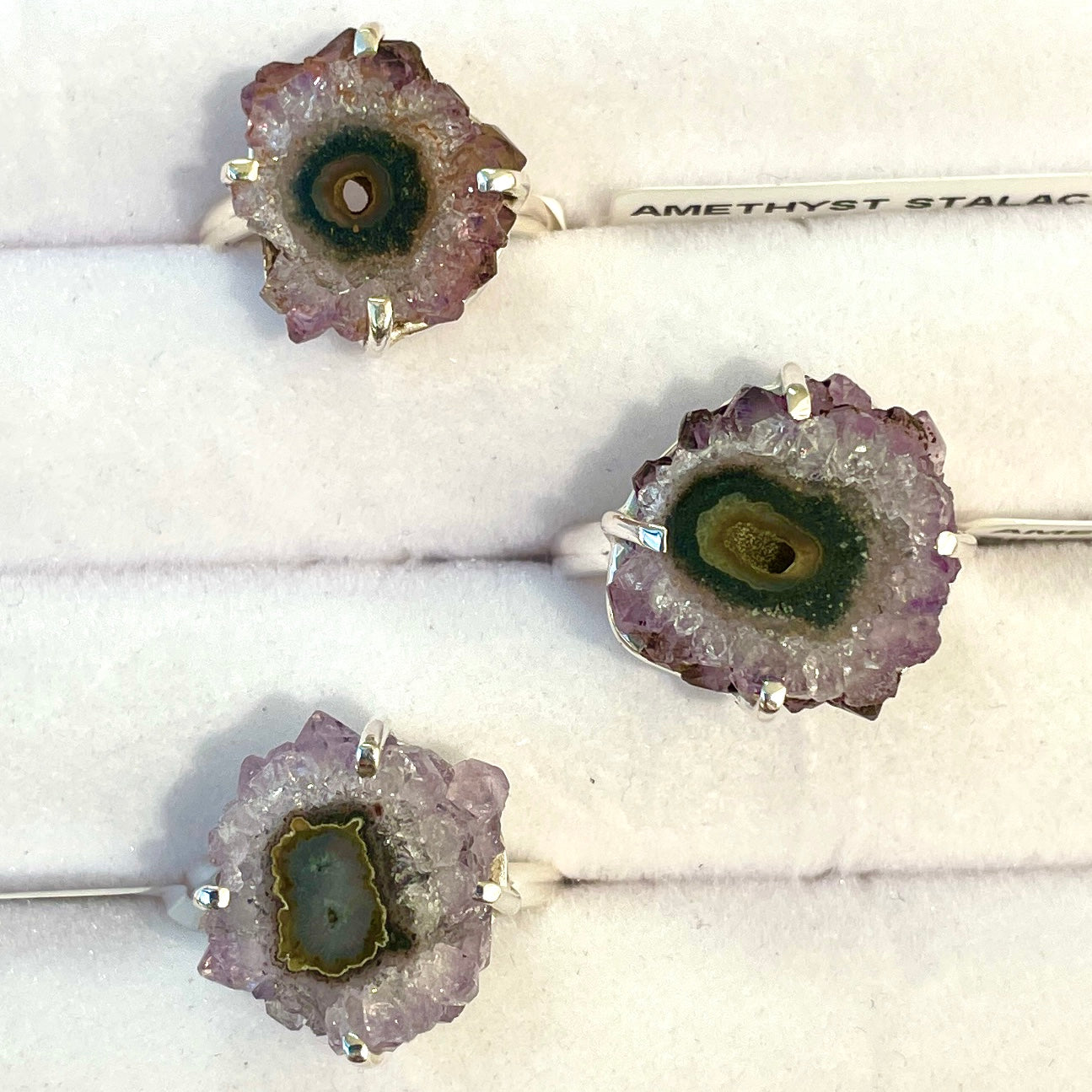 Amethyst Stalactite SML - St. Silver Ring