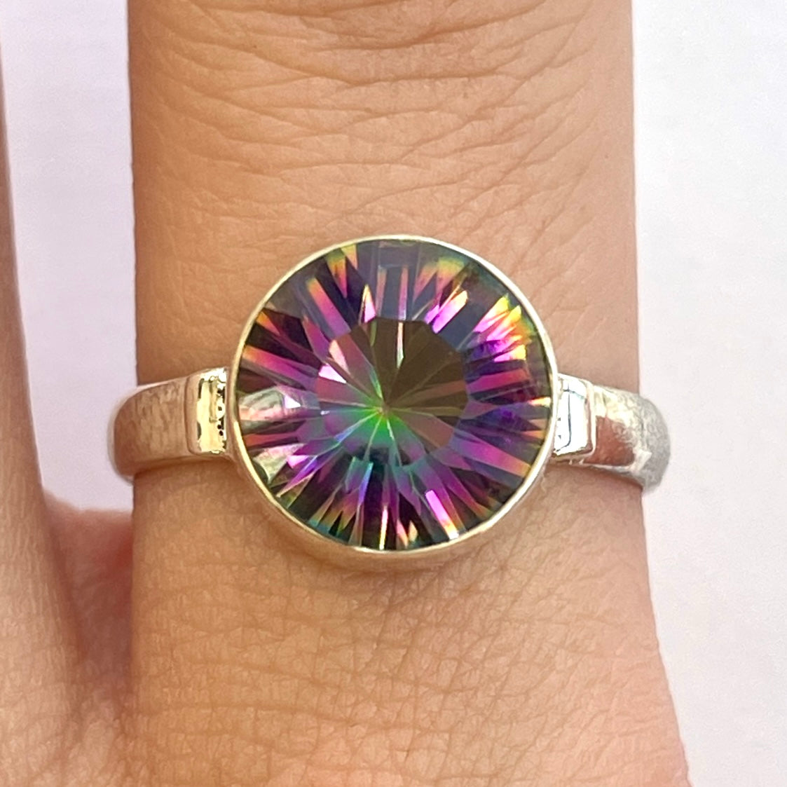 Mystic Quartz Sterling Silver Ring - MQ17