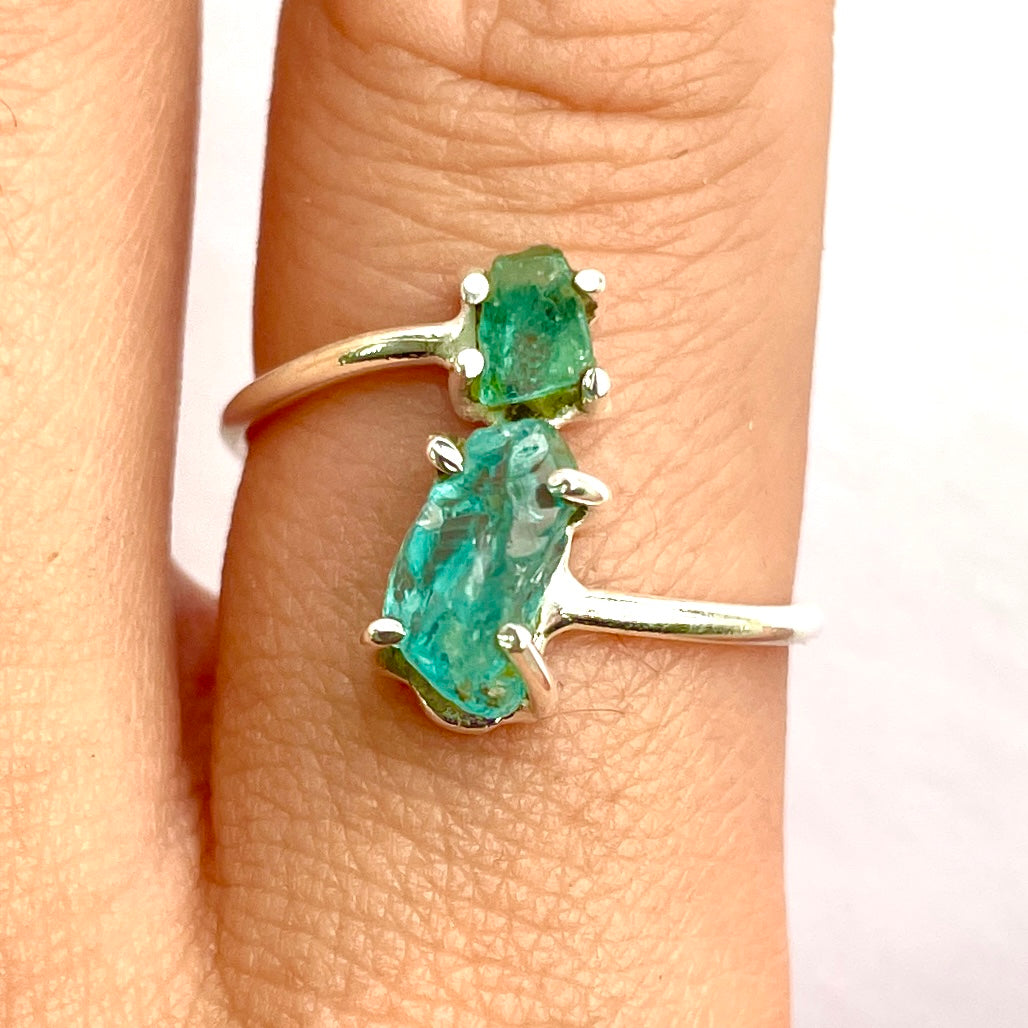 Apatite Double - St.Silver Ring