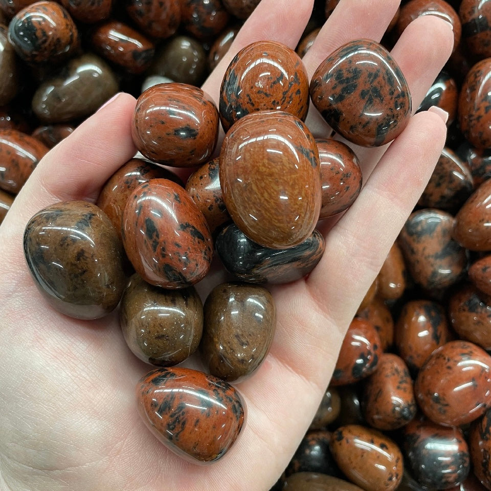 Mahogany Tumbled 200gms (13-15 pc)