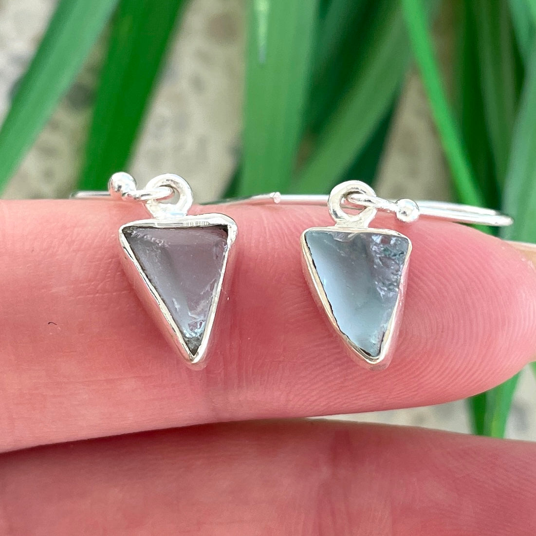 Aquamarine Raw - St.Silver Earring