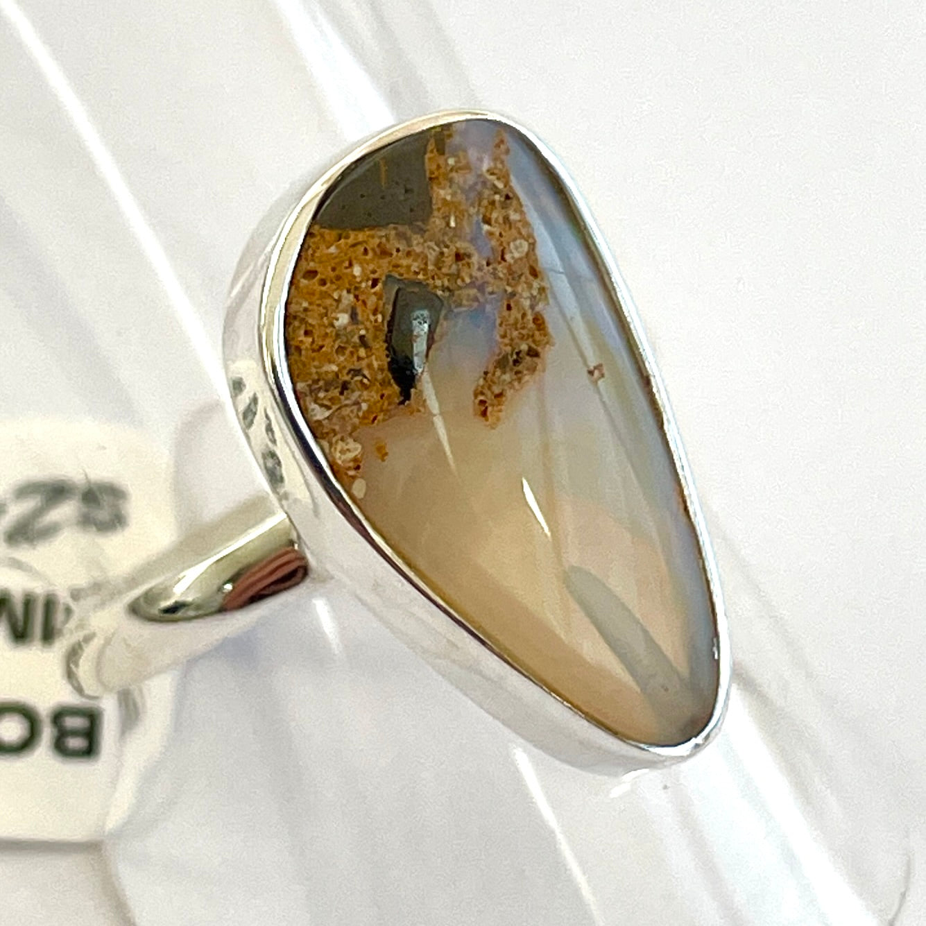 Boulder Opal (AUS Natural) St.Silver925 Ring - OR13
