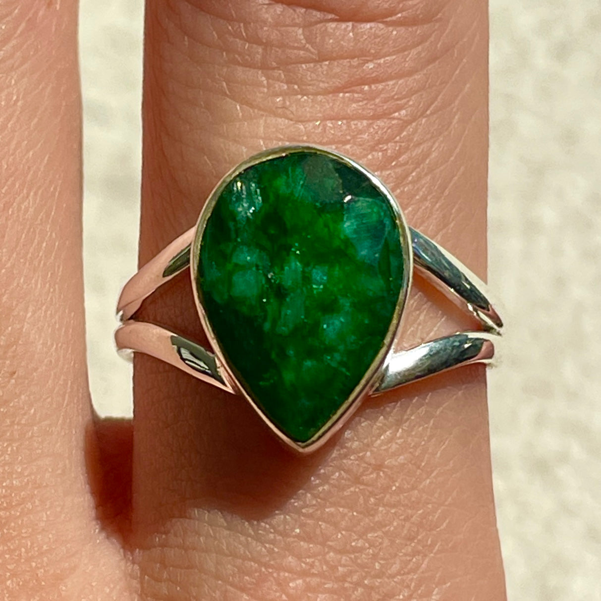 Emerald St.Silver Ring - SR14