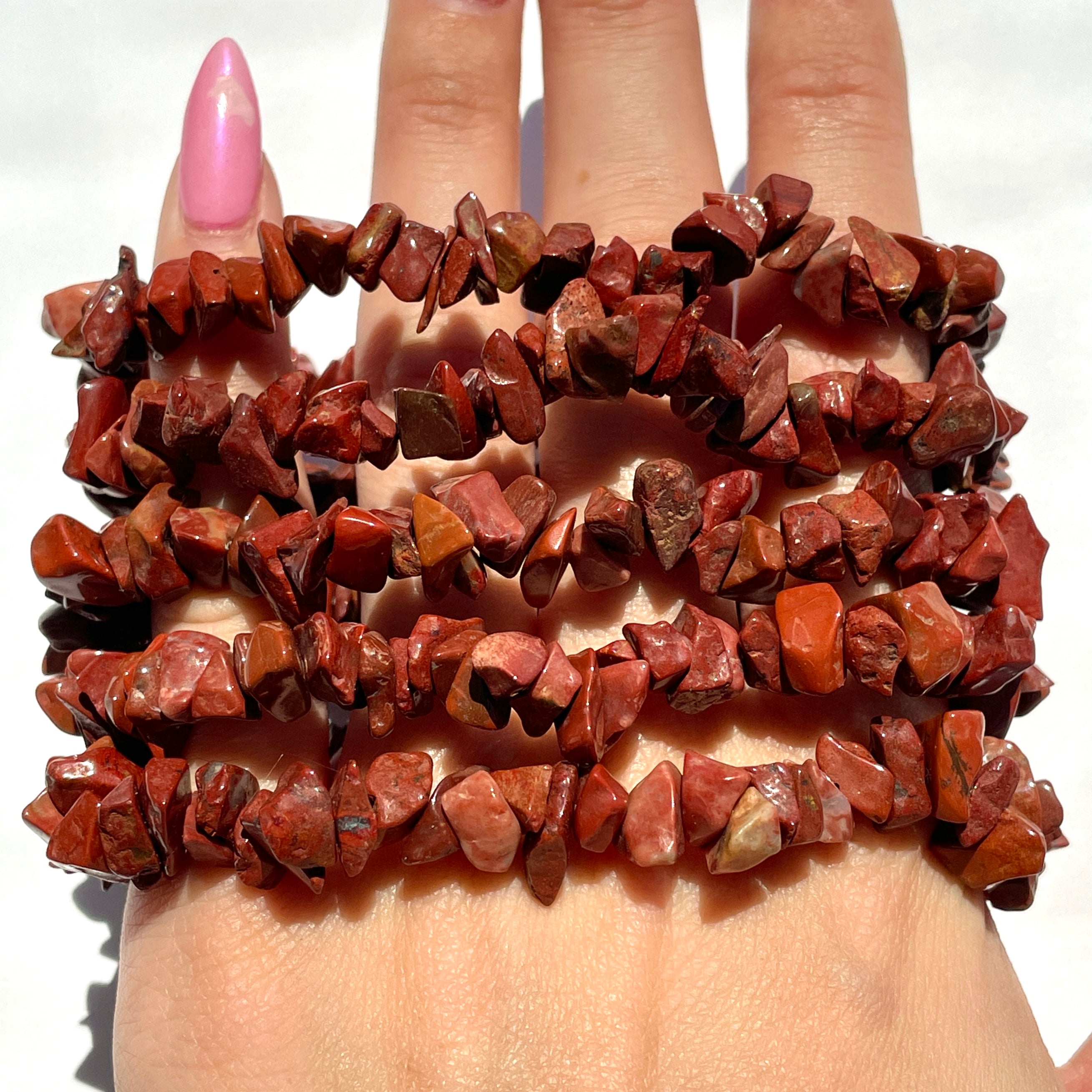 Red Jasper Chip Bracelet (IN)