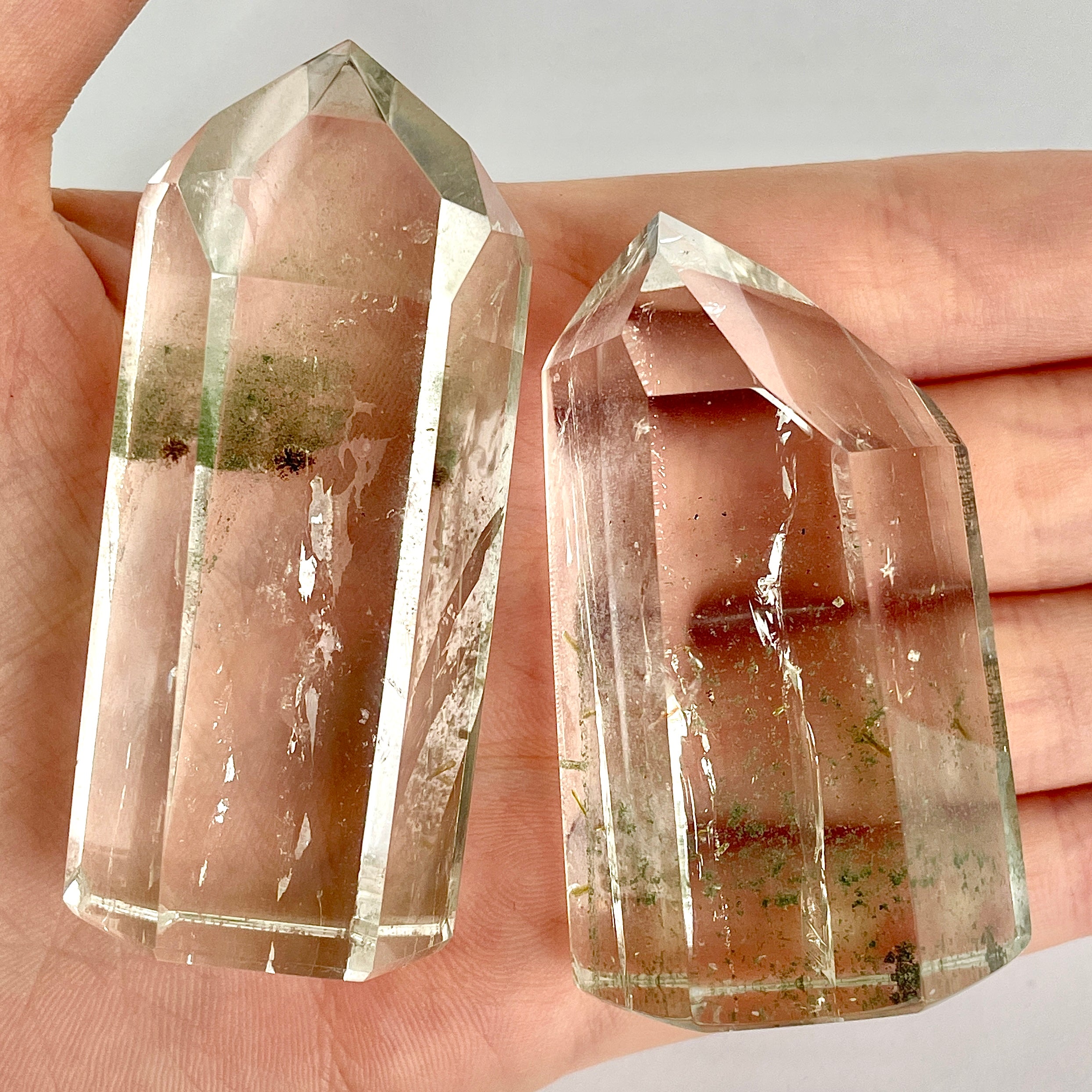 Clear Quartz Generator Pair - L