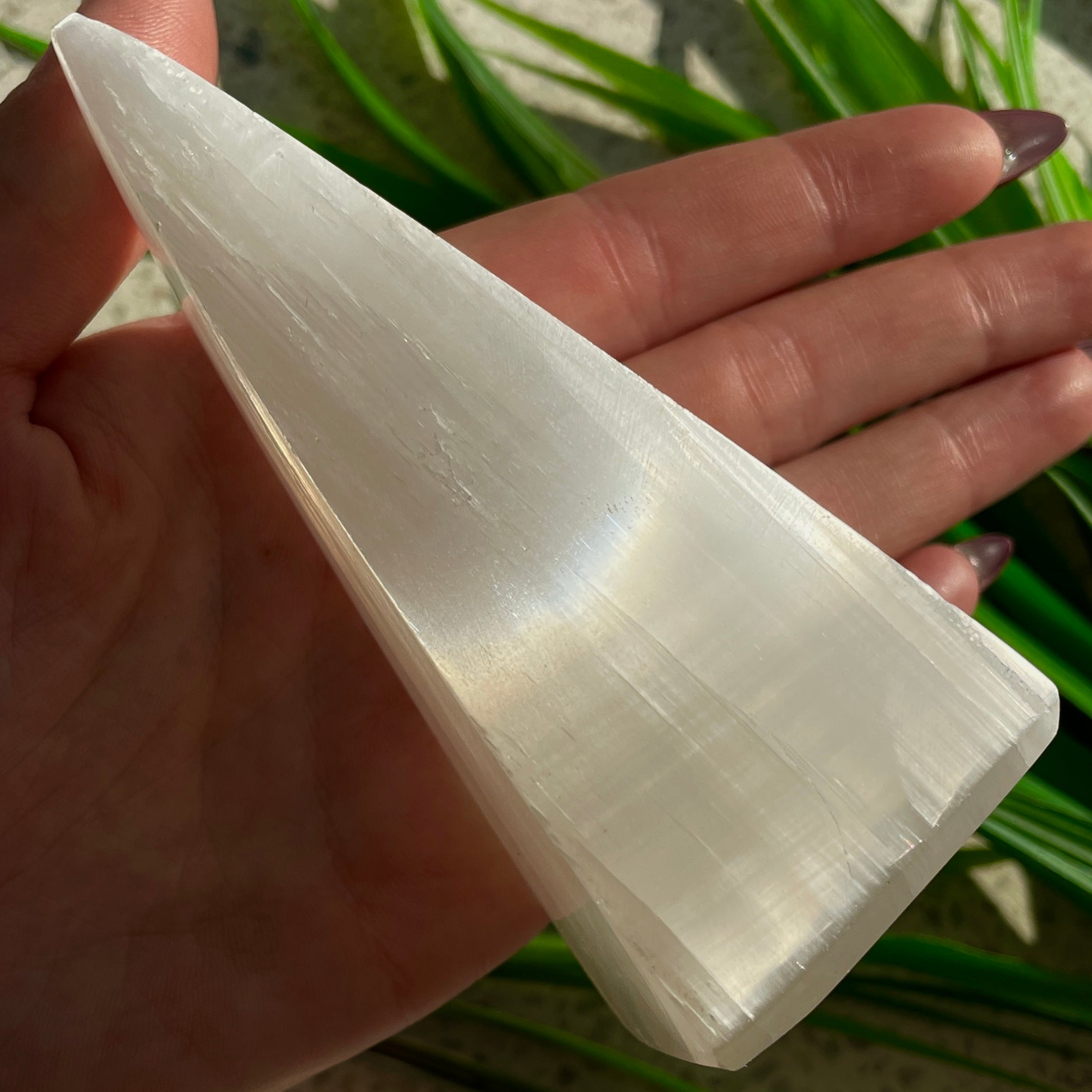 Selenite Pyramid 10cm