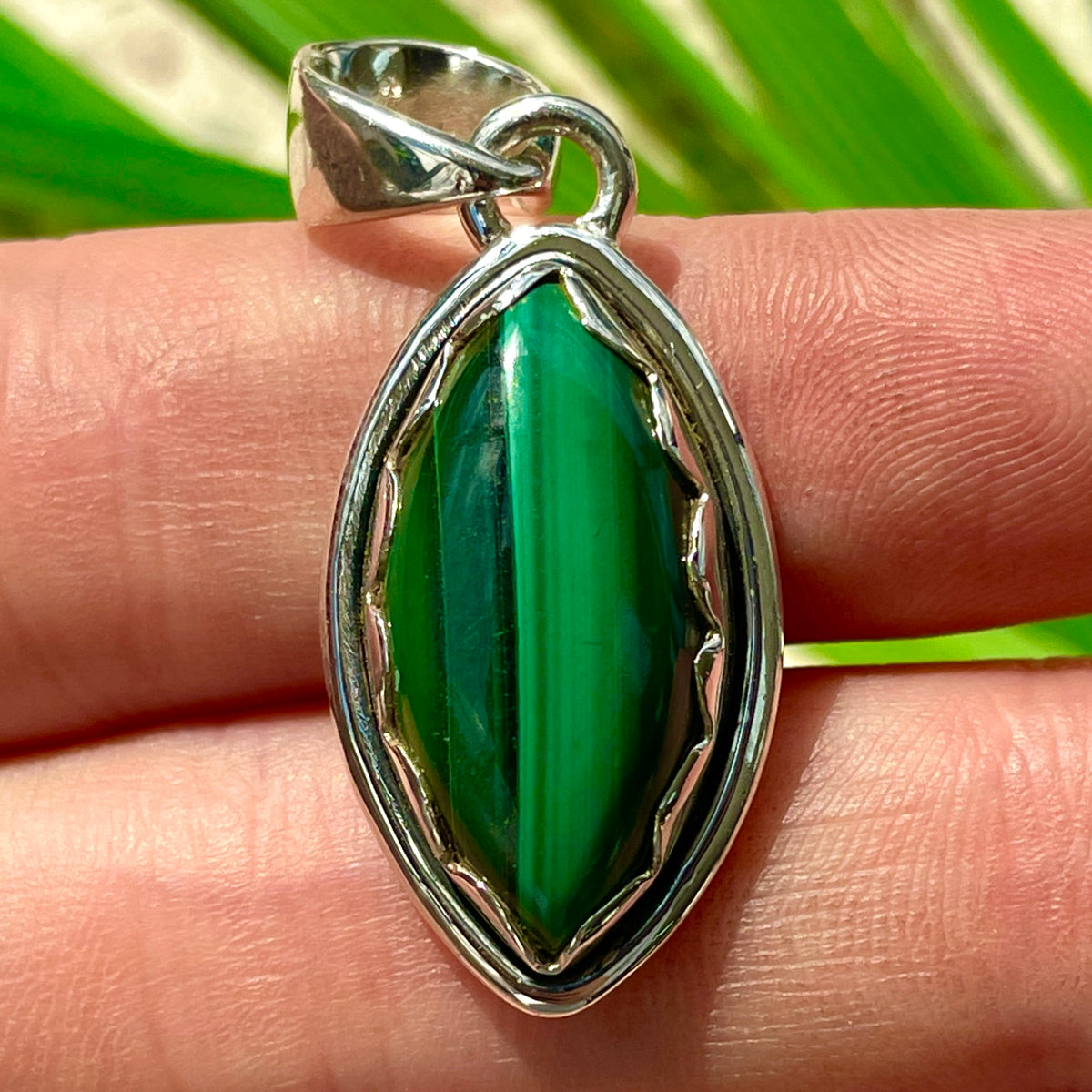 Malachite St.Silver Pendant - SP171