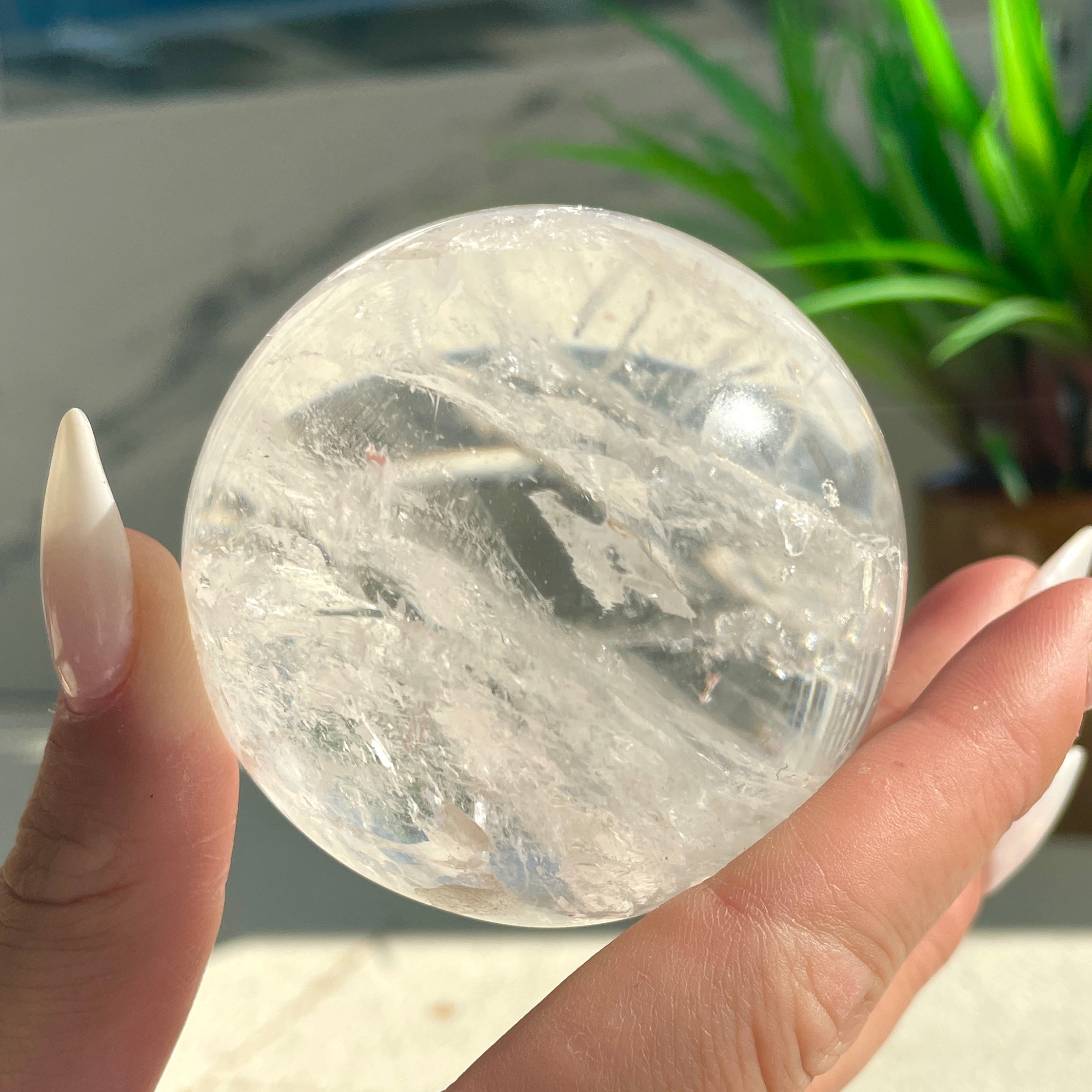 Clear Quartz Sphere Q1/A - 6cm