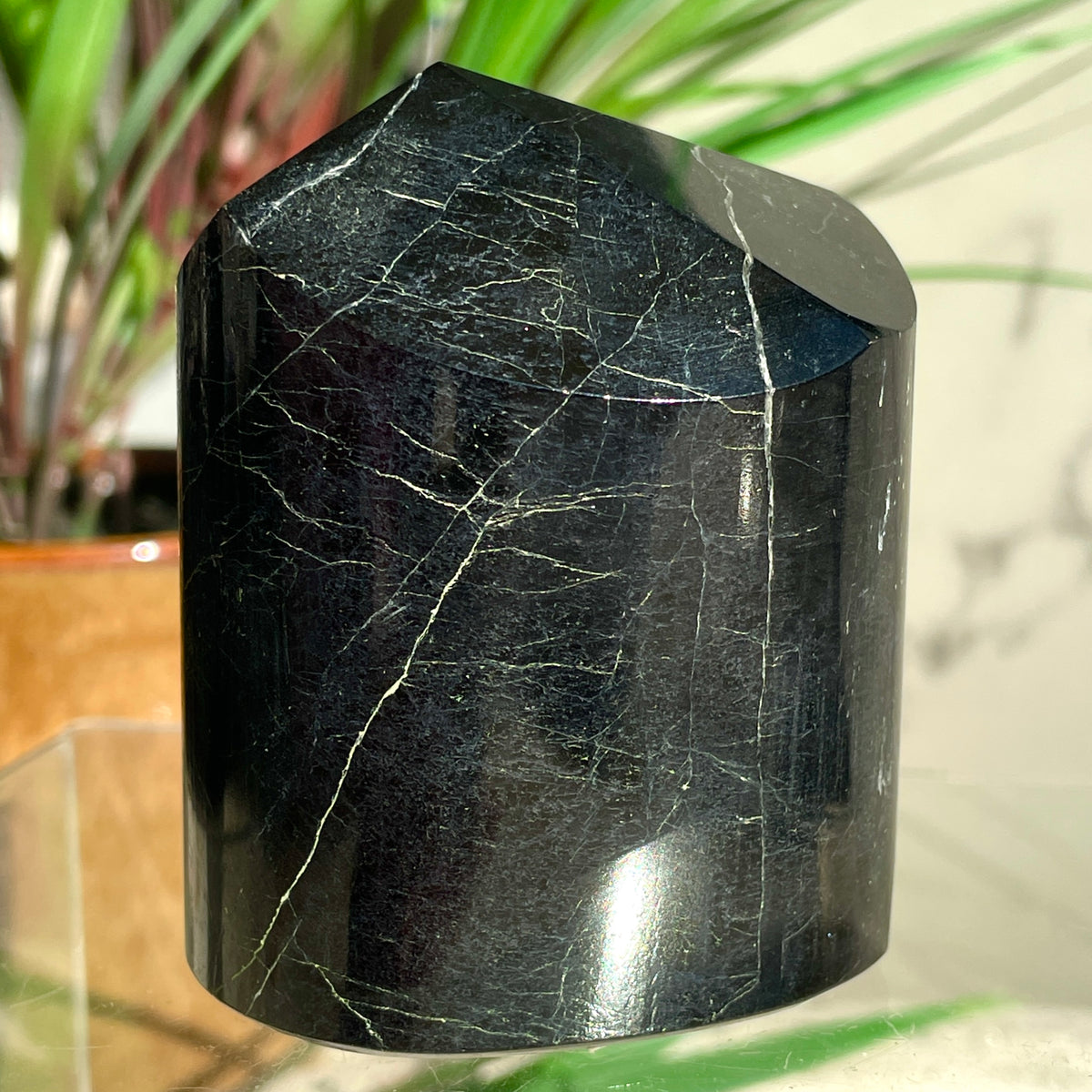 Black Tourmaline Polished Freeform - B
