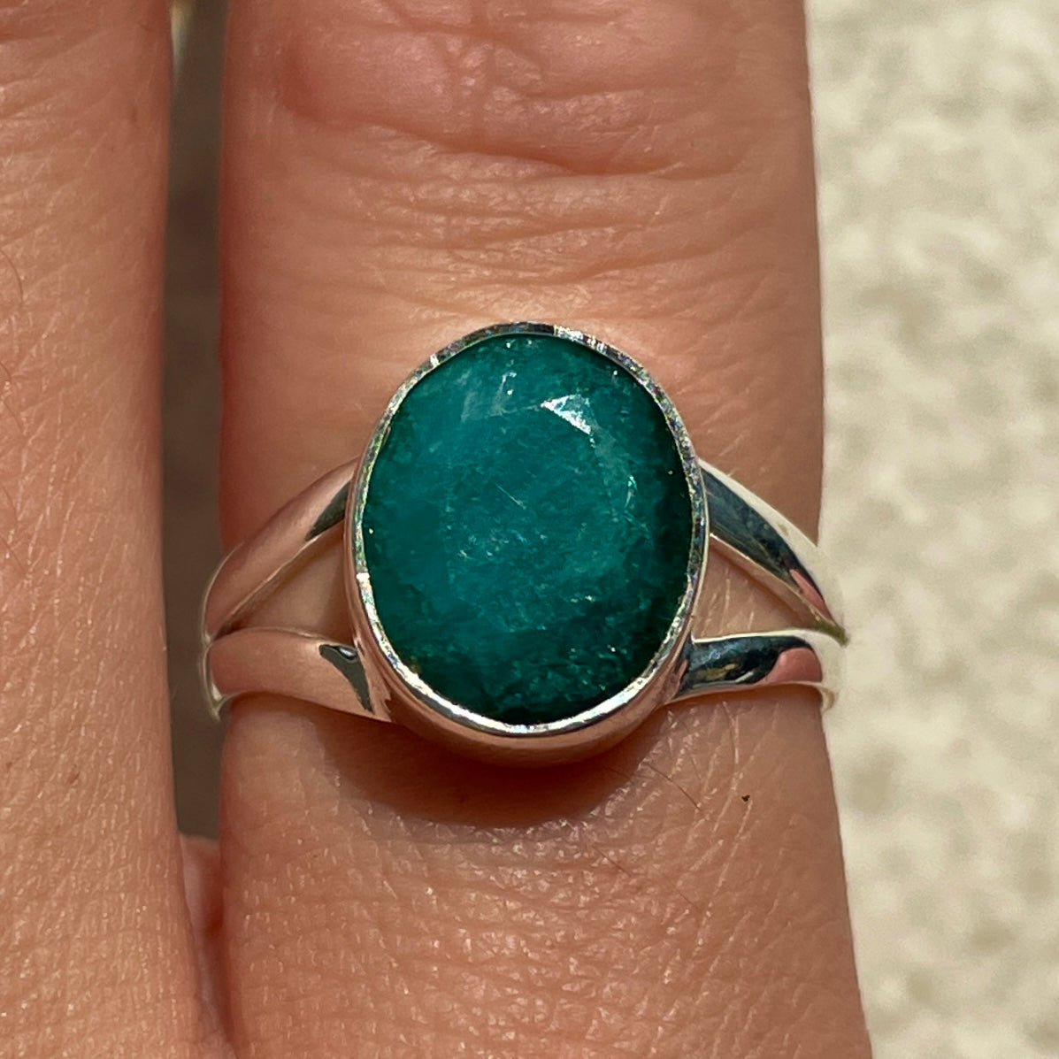 Emerald St.Silver Ring - SR12