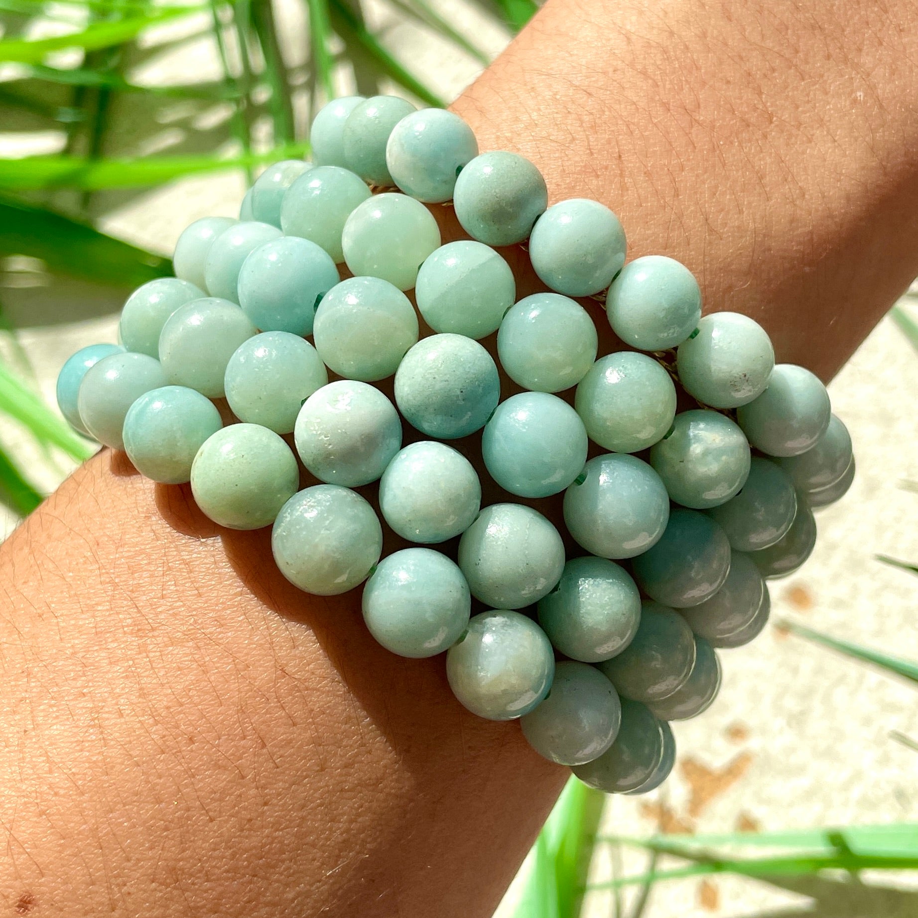 Amazonite Bead Bracelet - 8mm