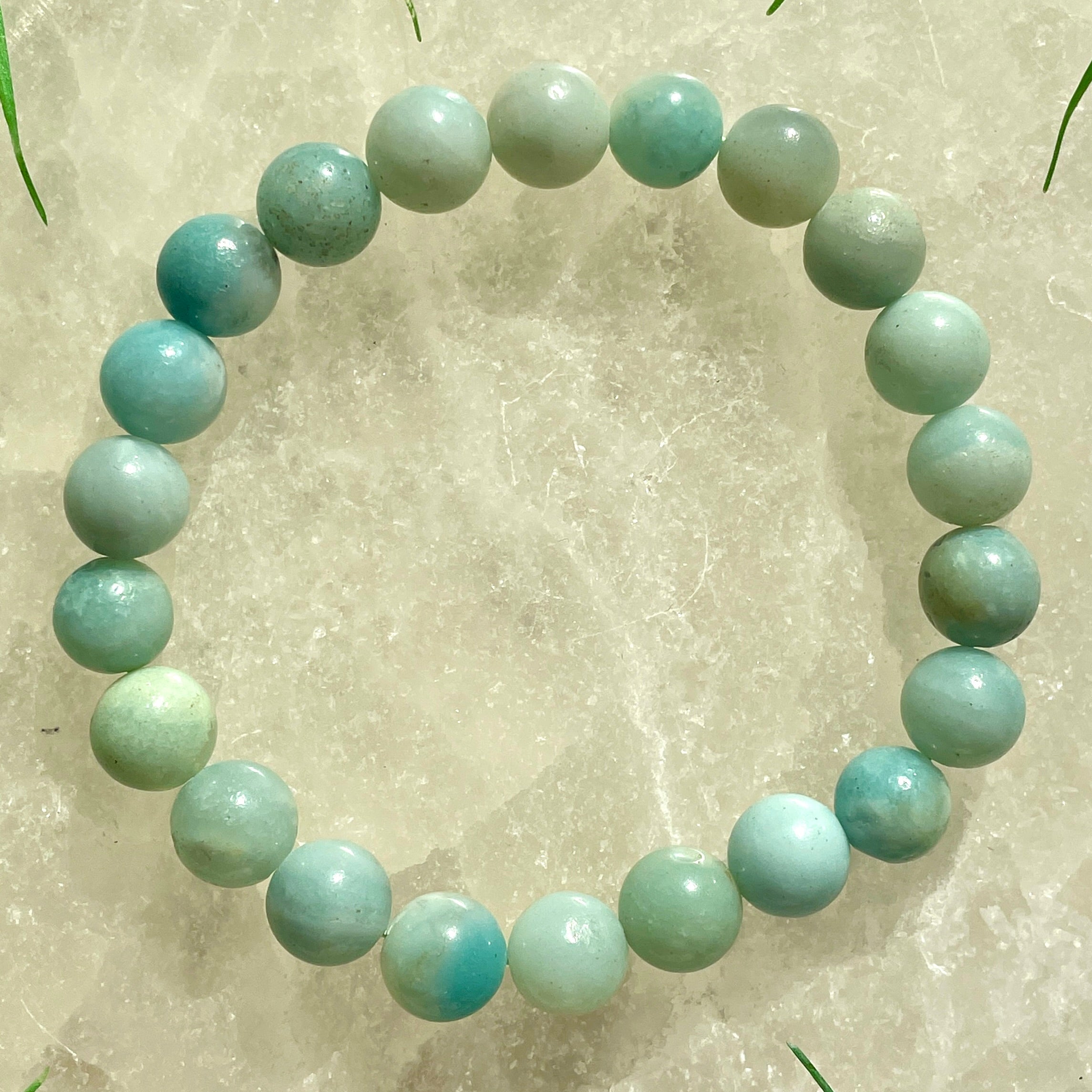 Amazonite Bead Bracelet - 8mm