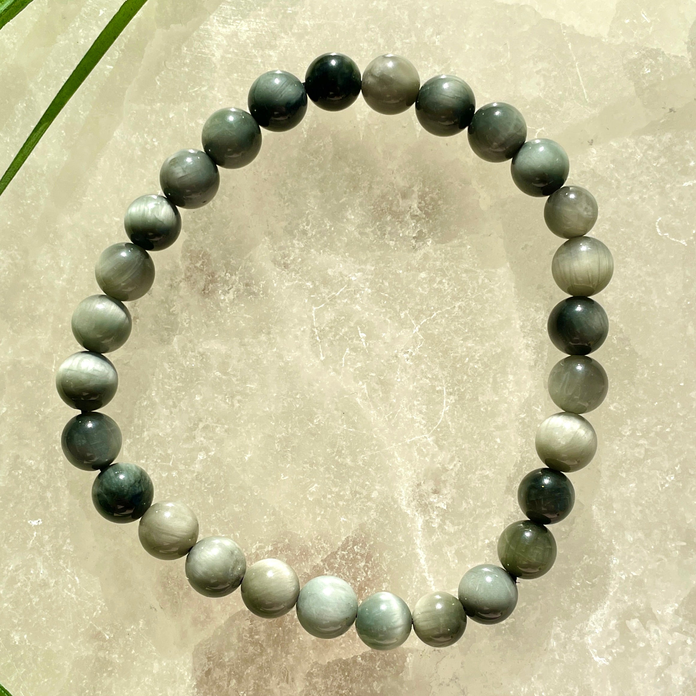 Cat's Eye Beads Bracelet - 6mm