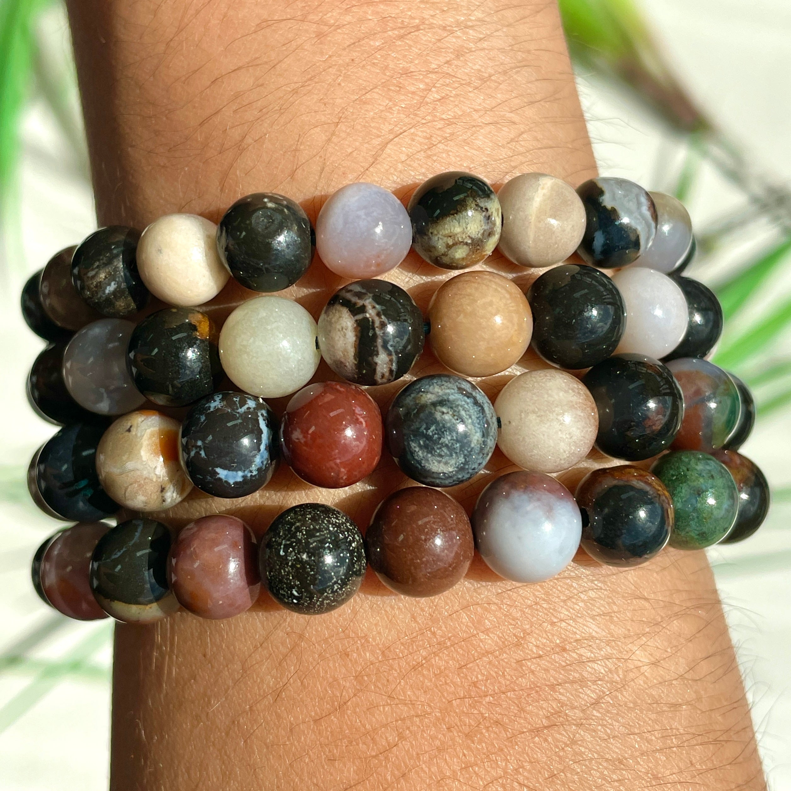 Sardonyx Jasper Beads Bracelet - 8mm