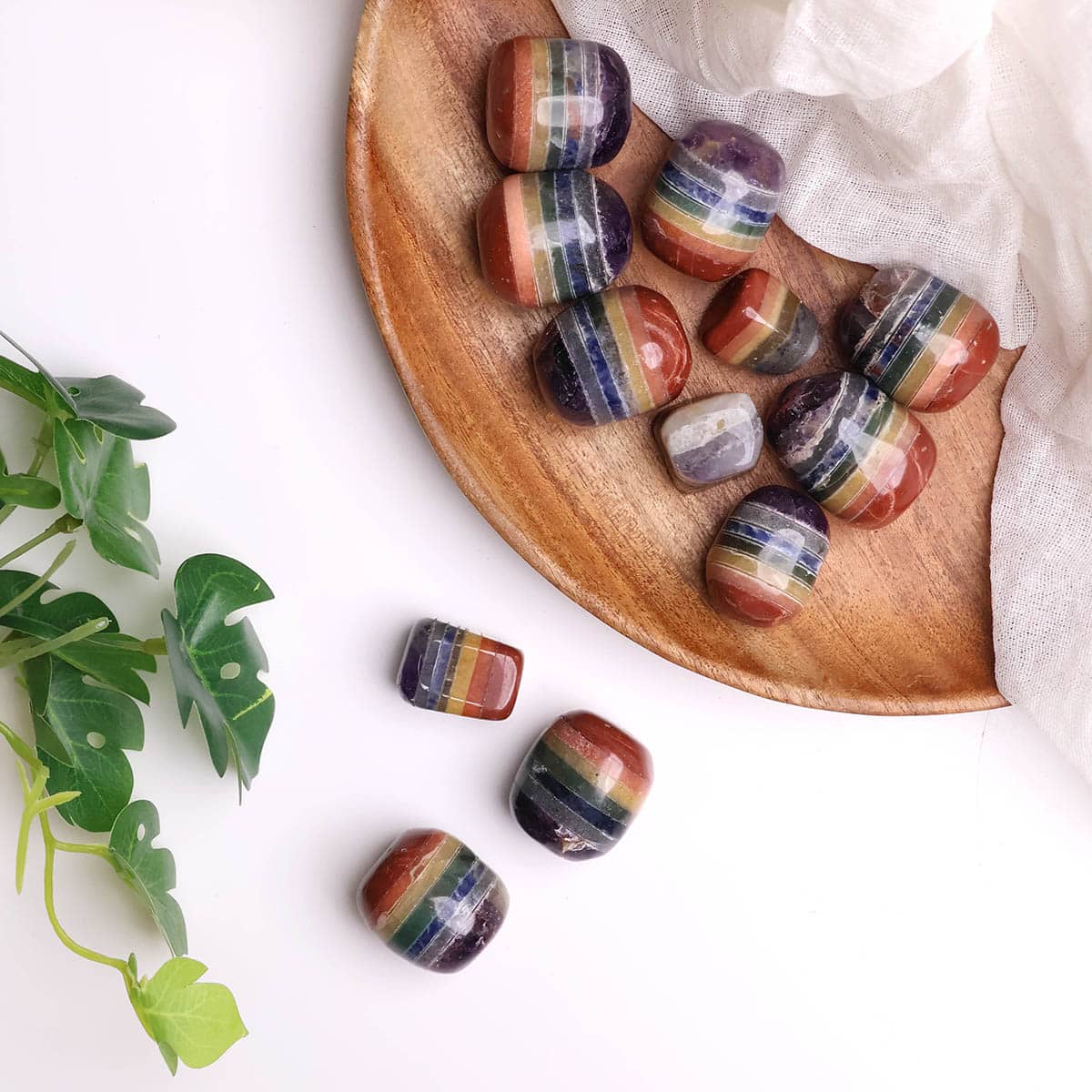 7 Chakra Tumbled Stone-200gms (5-6pc)