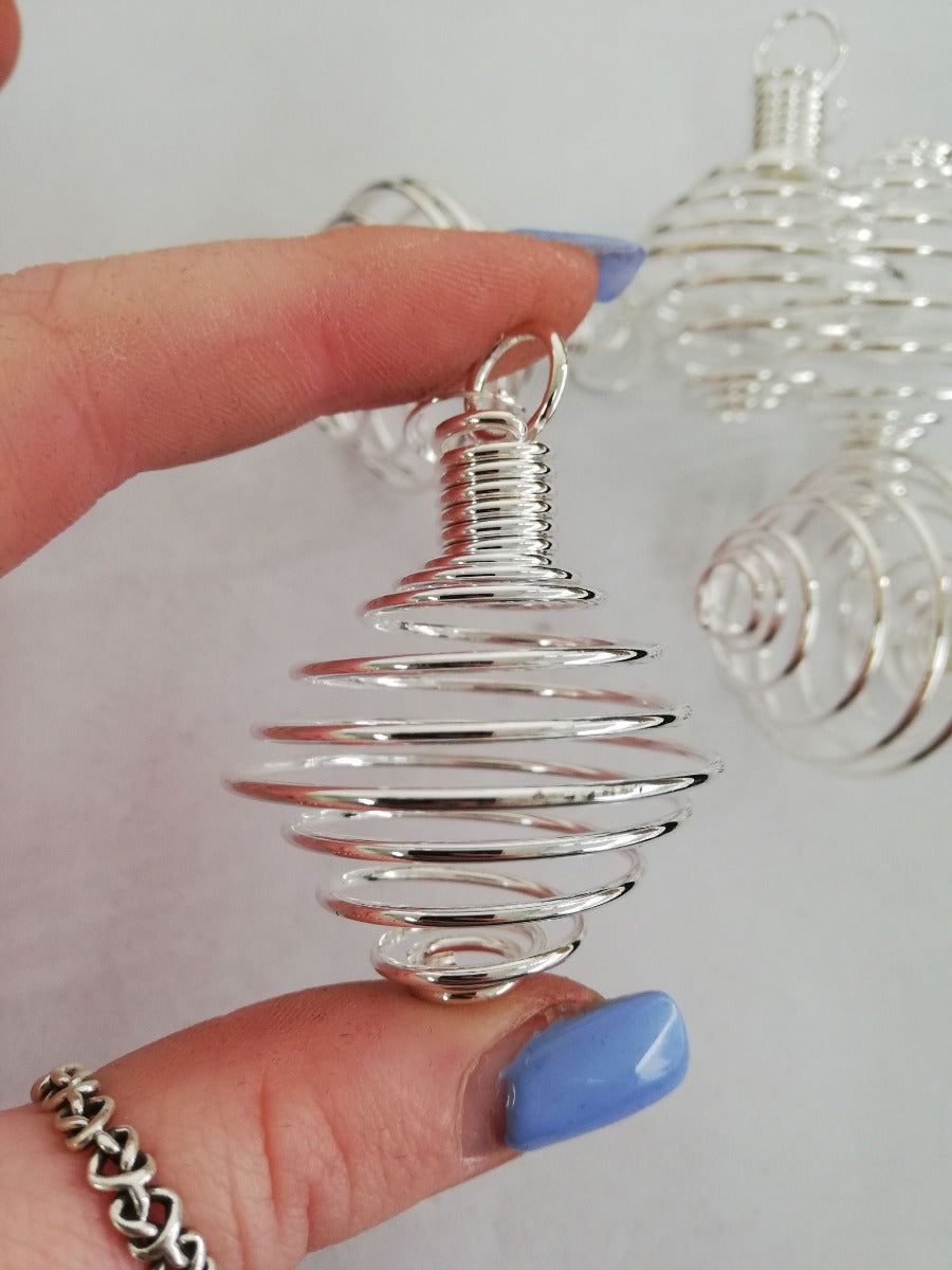 Cage Pendant - SL - Large - 5pc