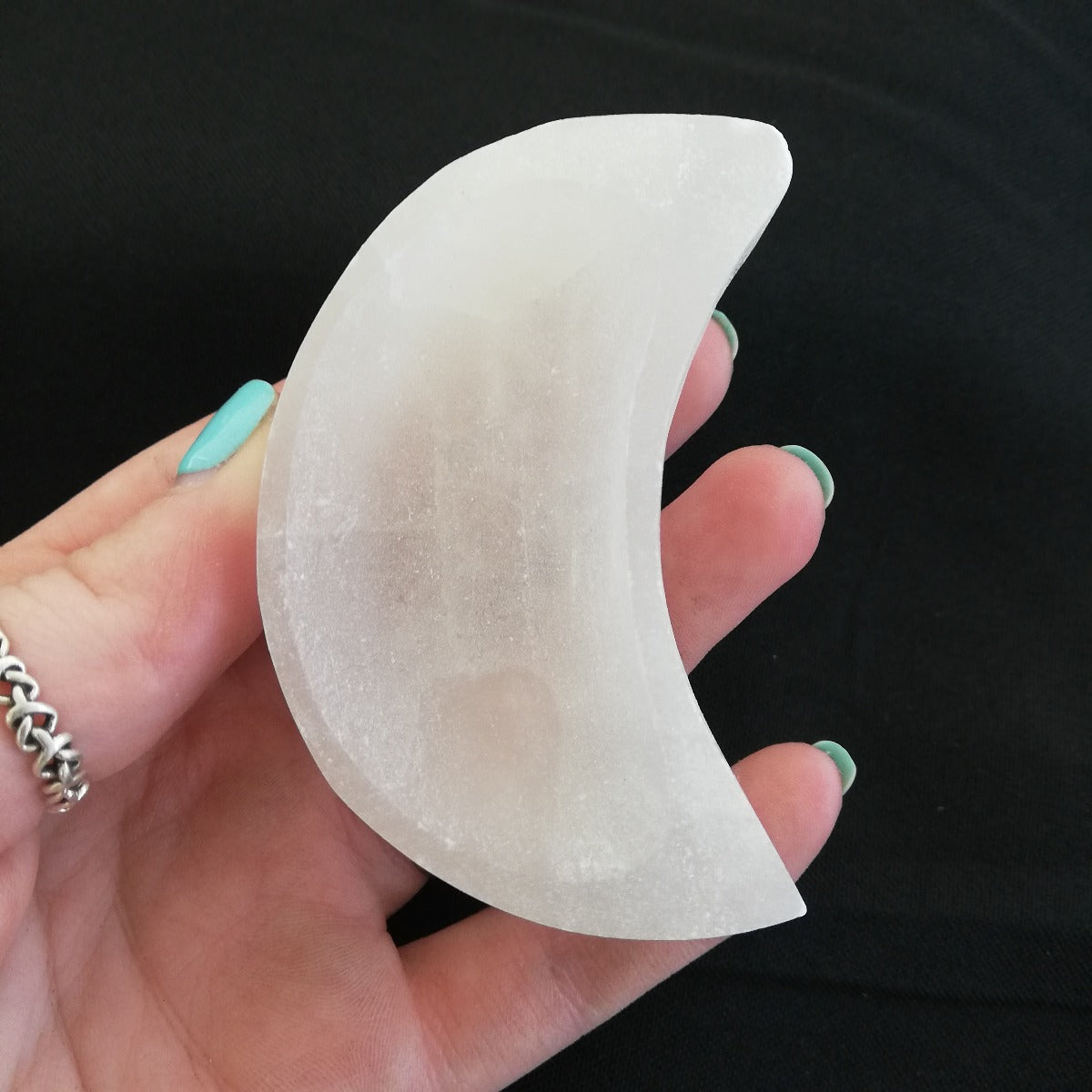 Selenite Small Moon Bowl - 6cm