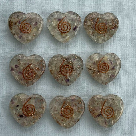 Orgonite Heart - Fluorite - SM