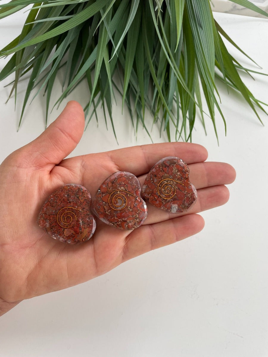 Orgonite Heart - Red Jasper - SM