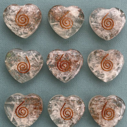 Orgonite Heart - Selenite - SM