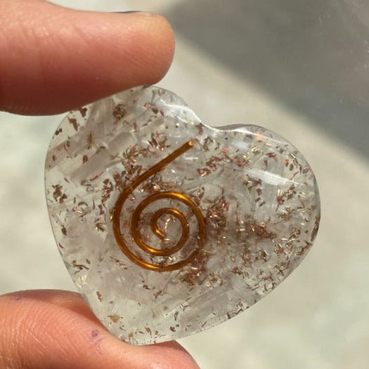 Orgonite Heart - Selenite - SM