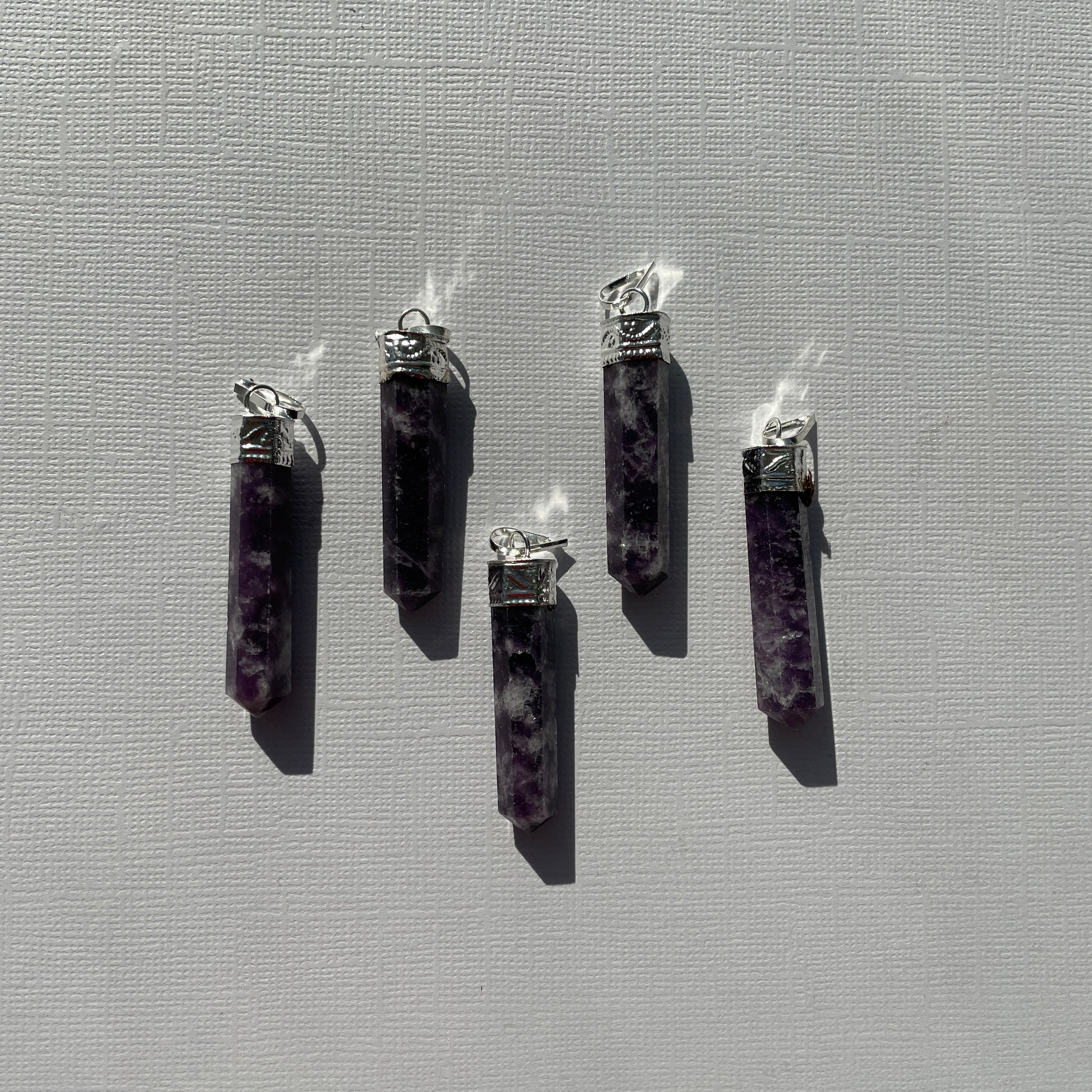 Lepidolite - Cap Point Pendant