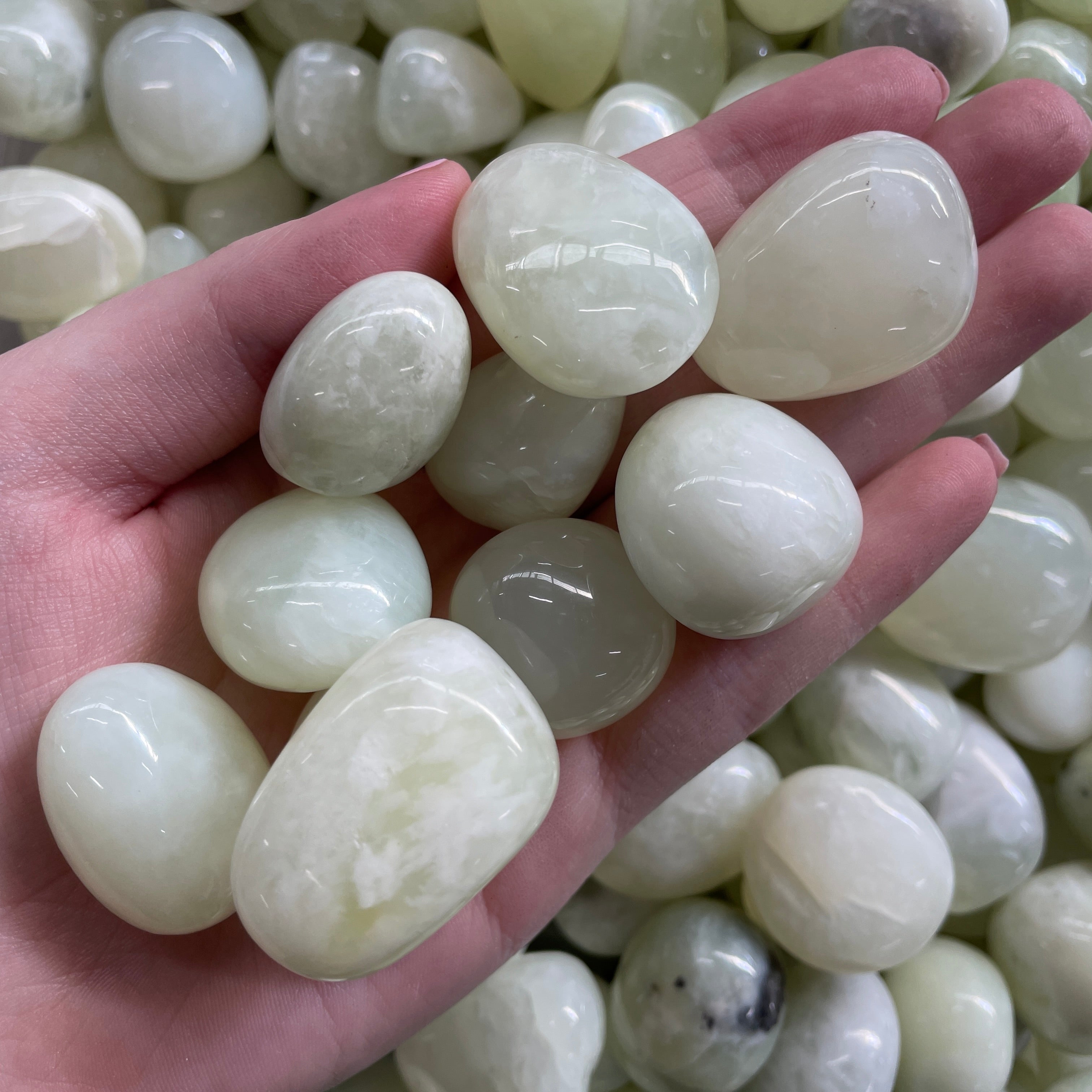 Chinese New Jade - Tumbled - 1 KG - (50-70pcs)