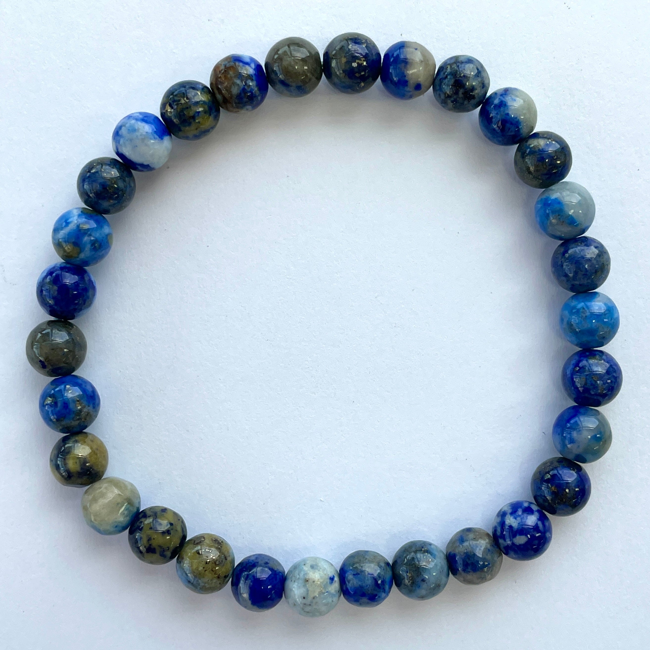 Lapis Lazuli Beads Bracelet 6mm