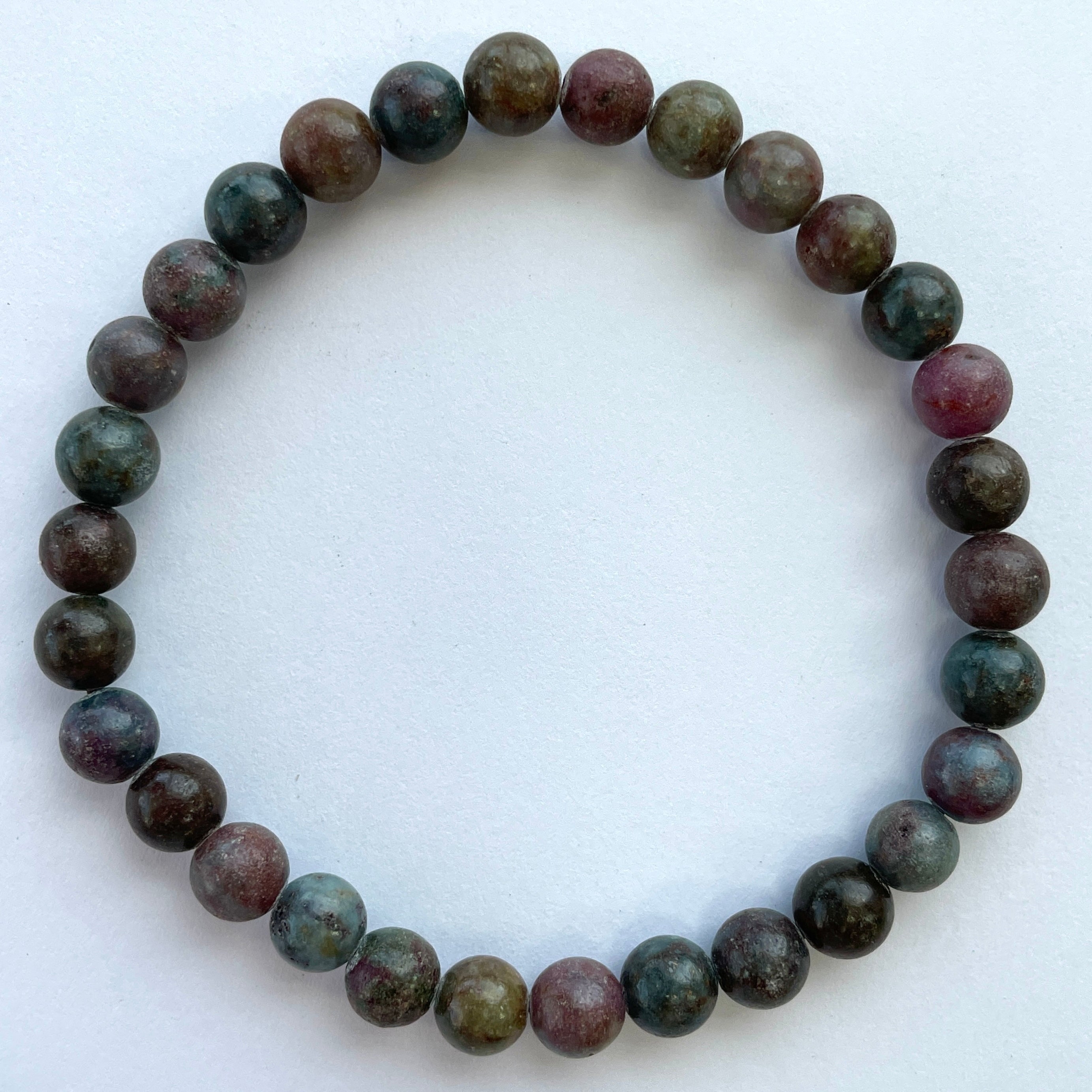 Ruby Beads Bracelet 6mm