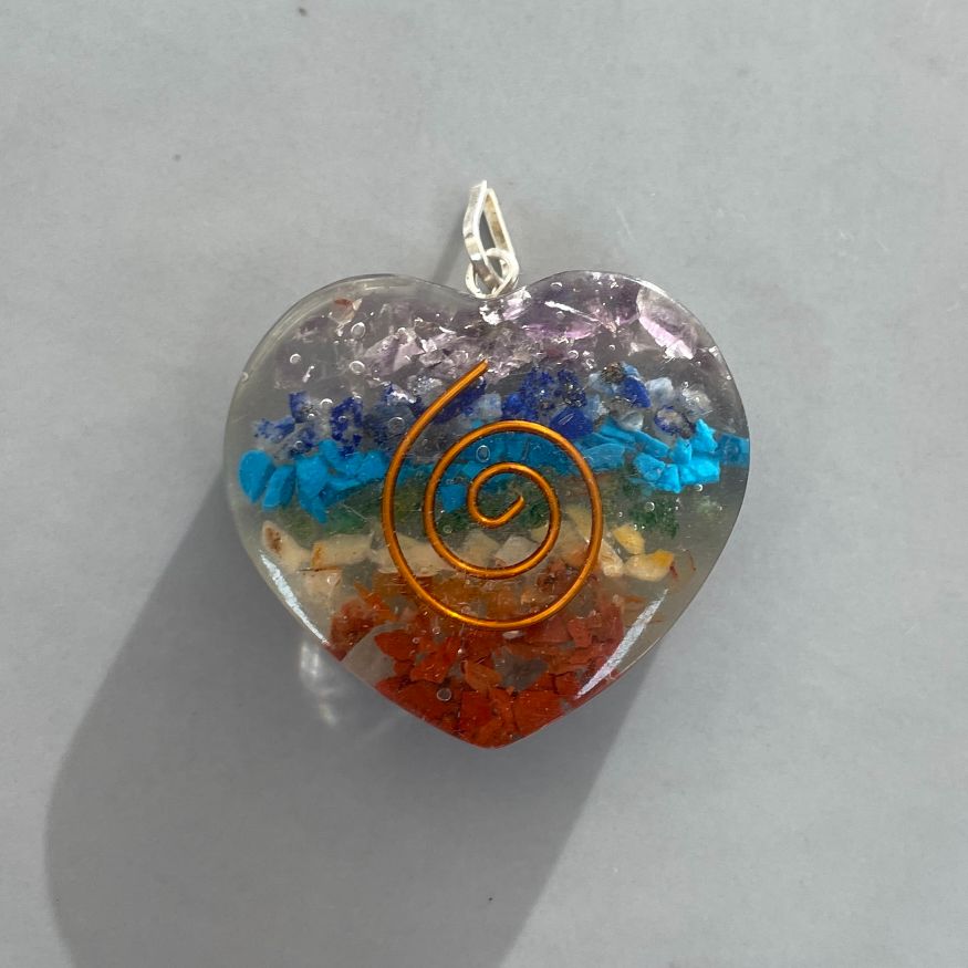 Orgonite Chakra Pendant - Heart