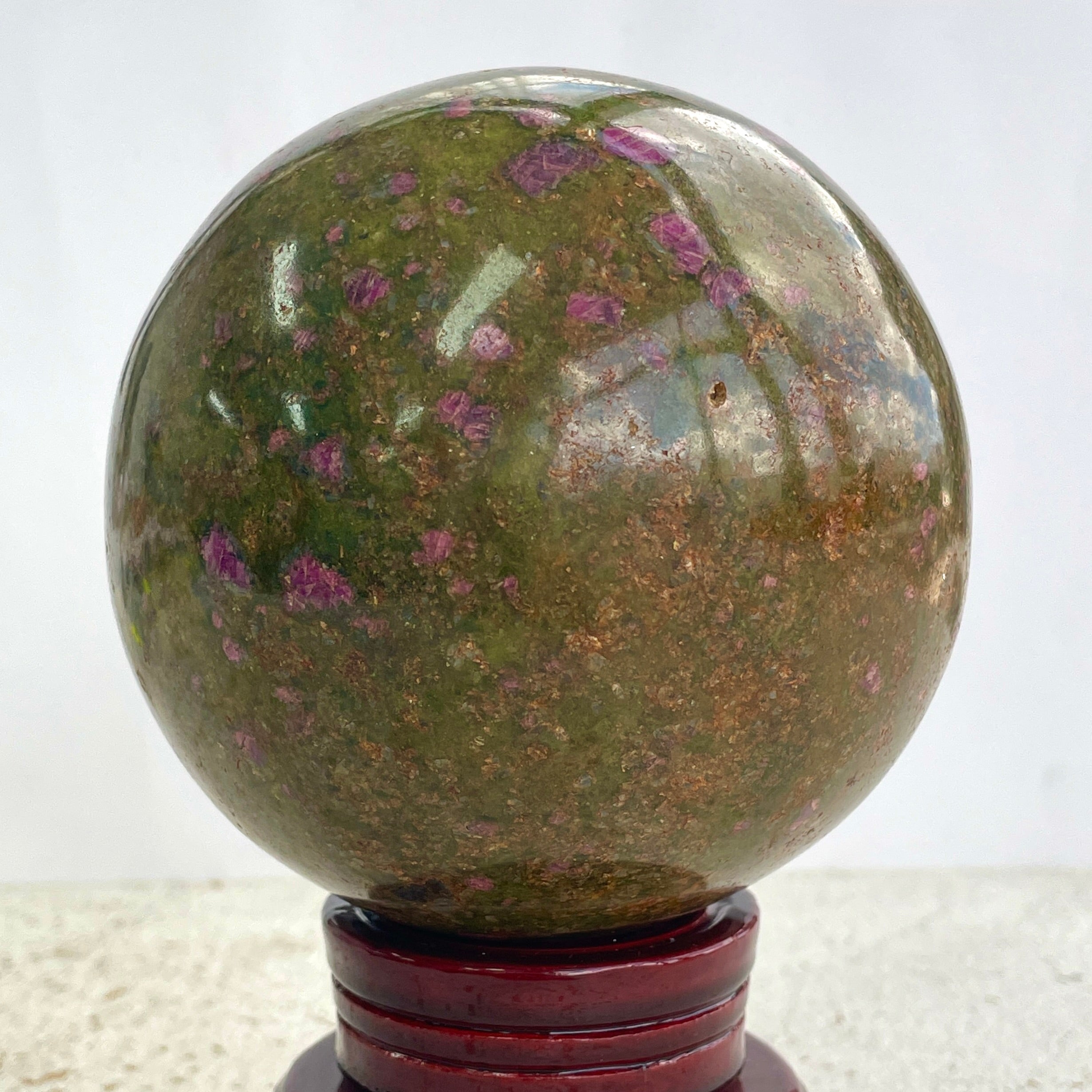 Ruby In Fuchsite - Large Sphere 10cm - 05