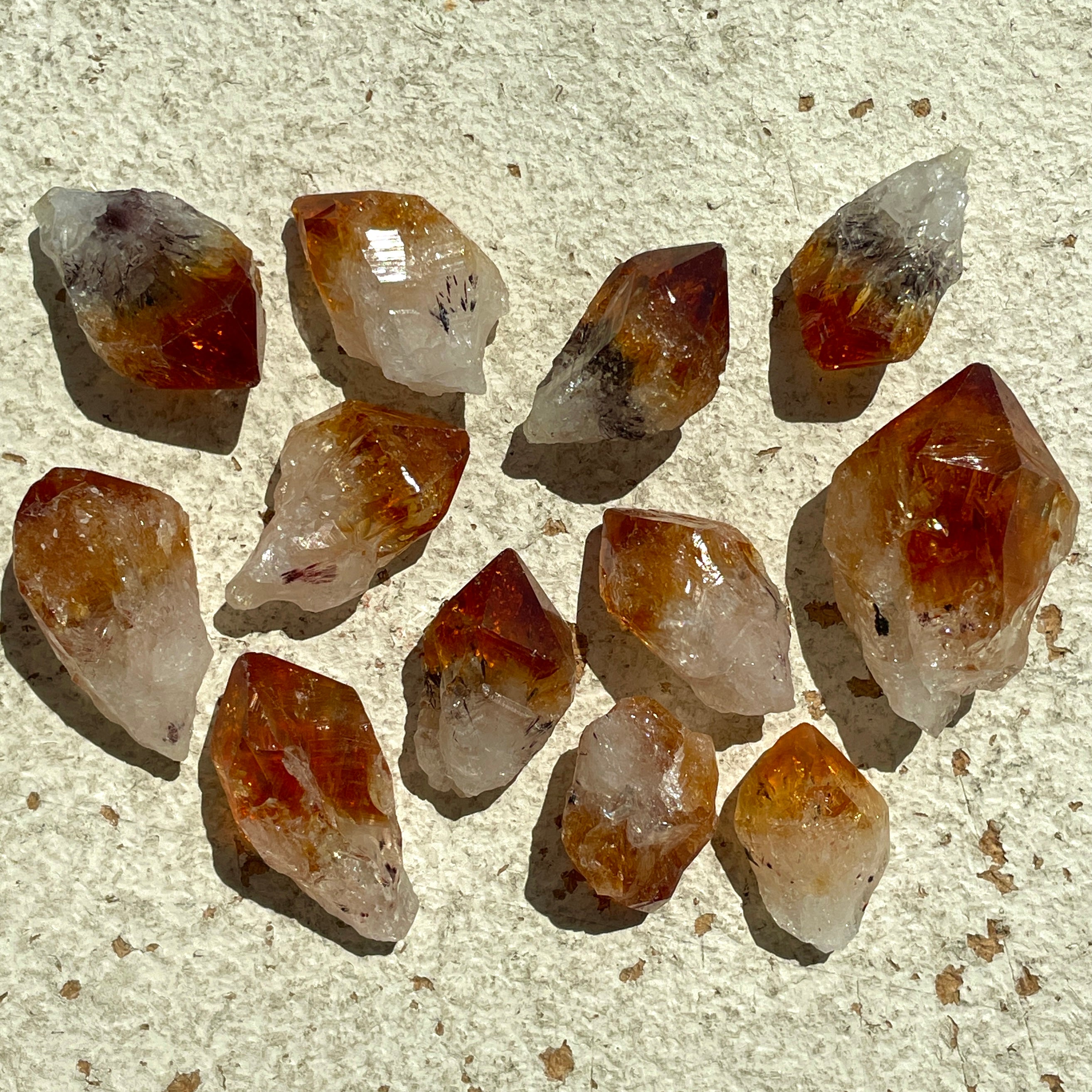 Citrine AAA Points Small - 50gms (12-18pc)
