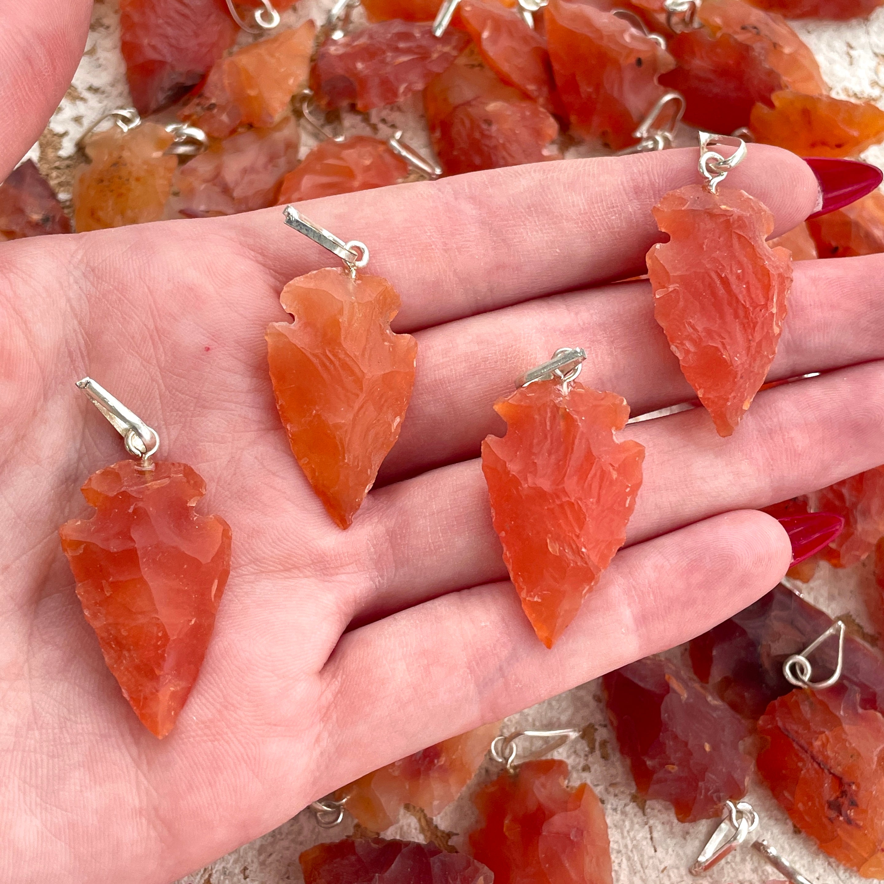 Arrowhead Pendant Carnelian