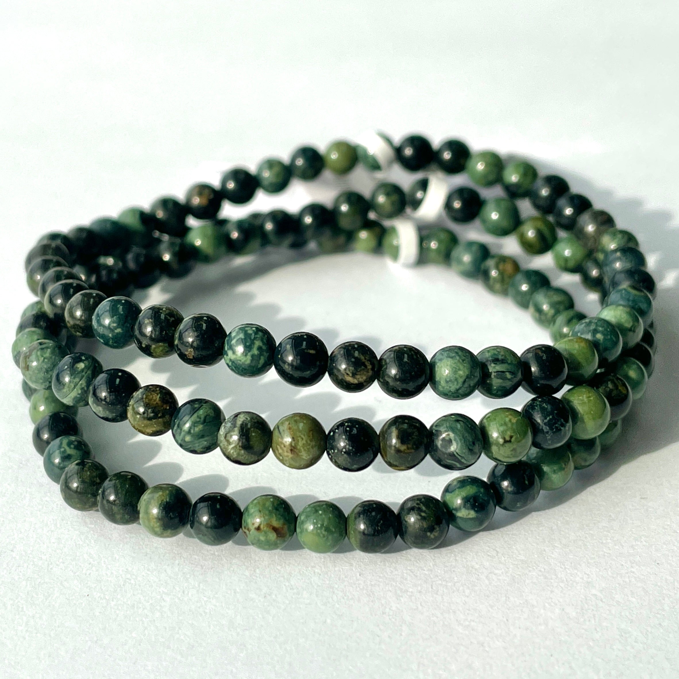 Kambaba Jasper - Bead Bracelet - 4mm
