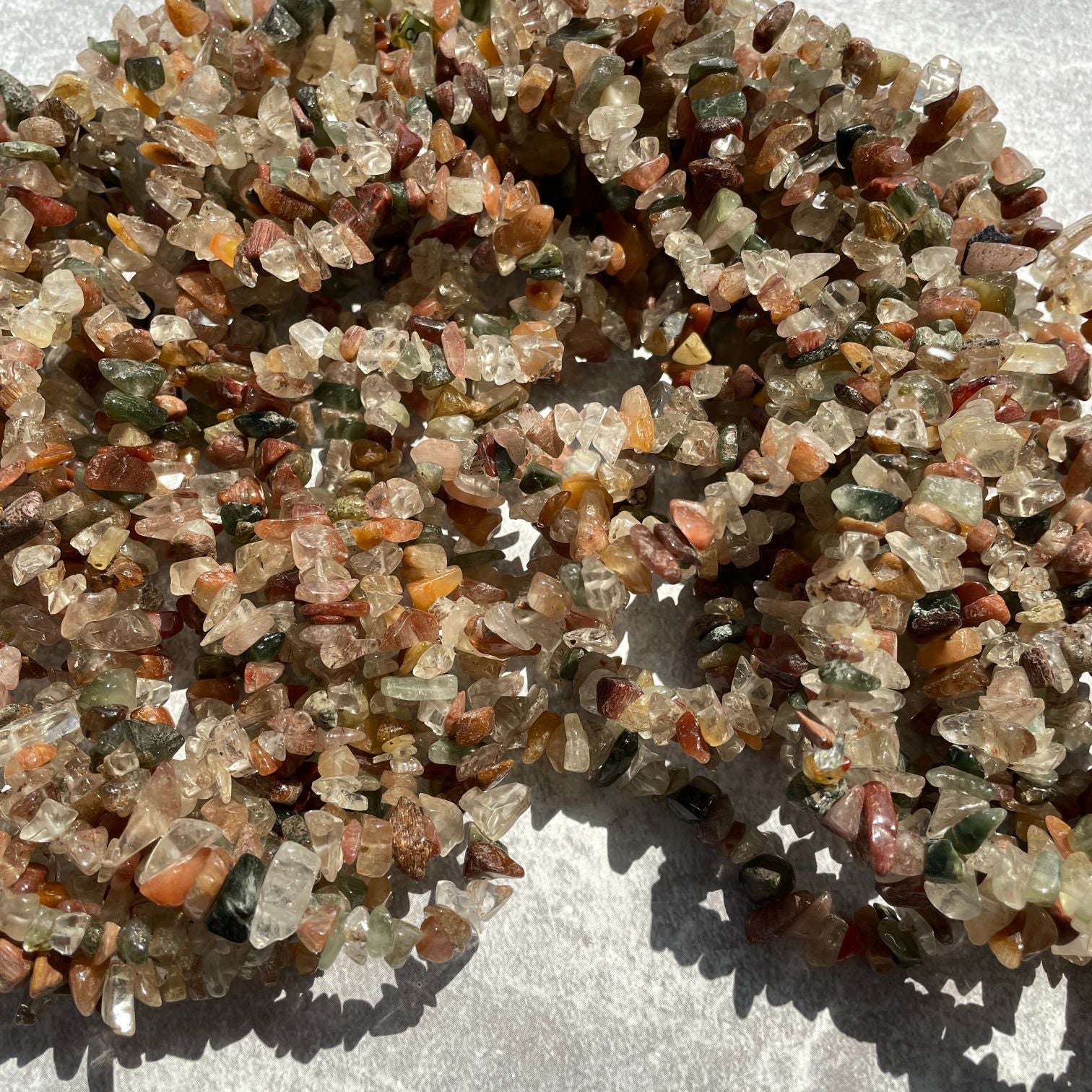 Rutilated Quartz Chip Necklace