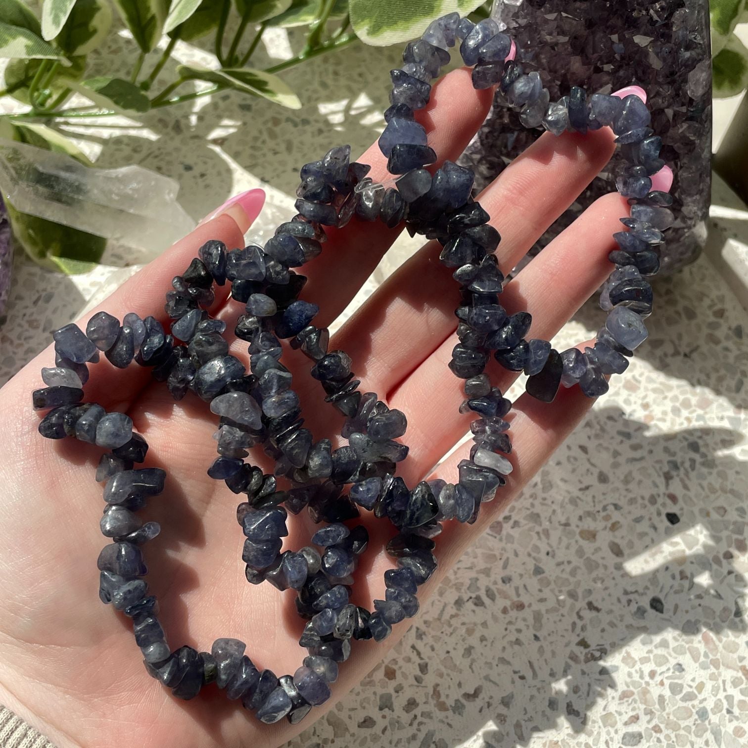 Iolite Chip Bracelet