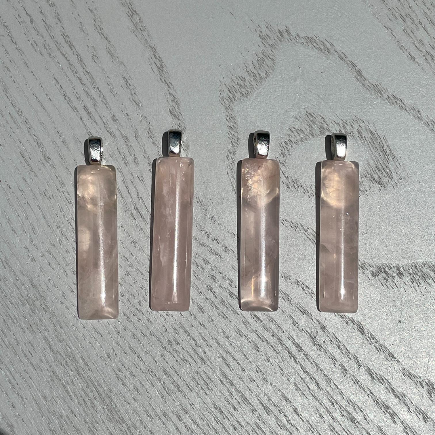 Rose Quartz Straight Pendant
