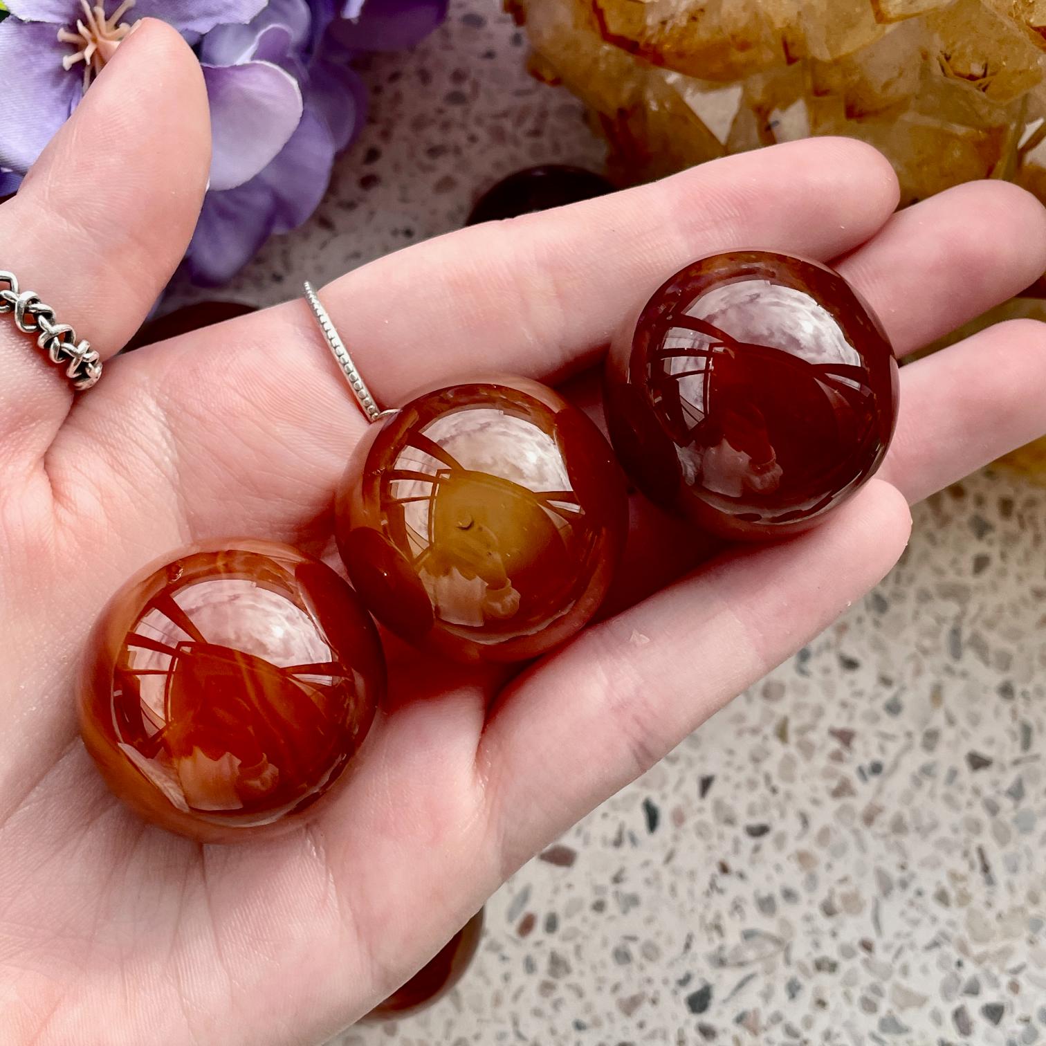 Carnelian Sphere - 3cm