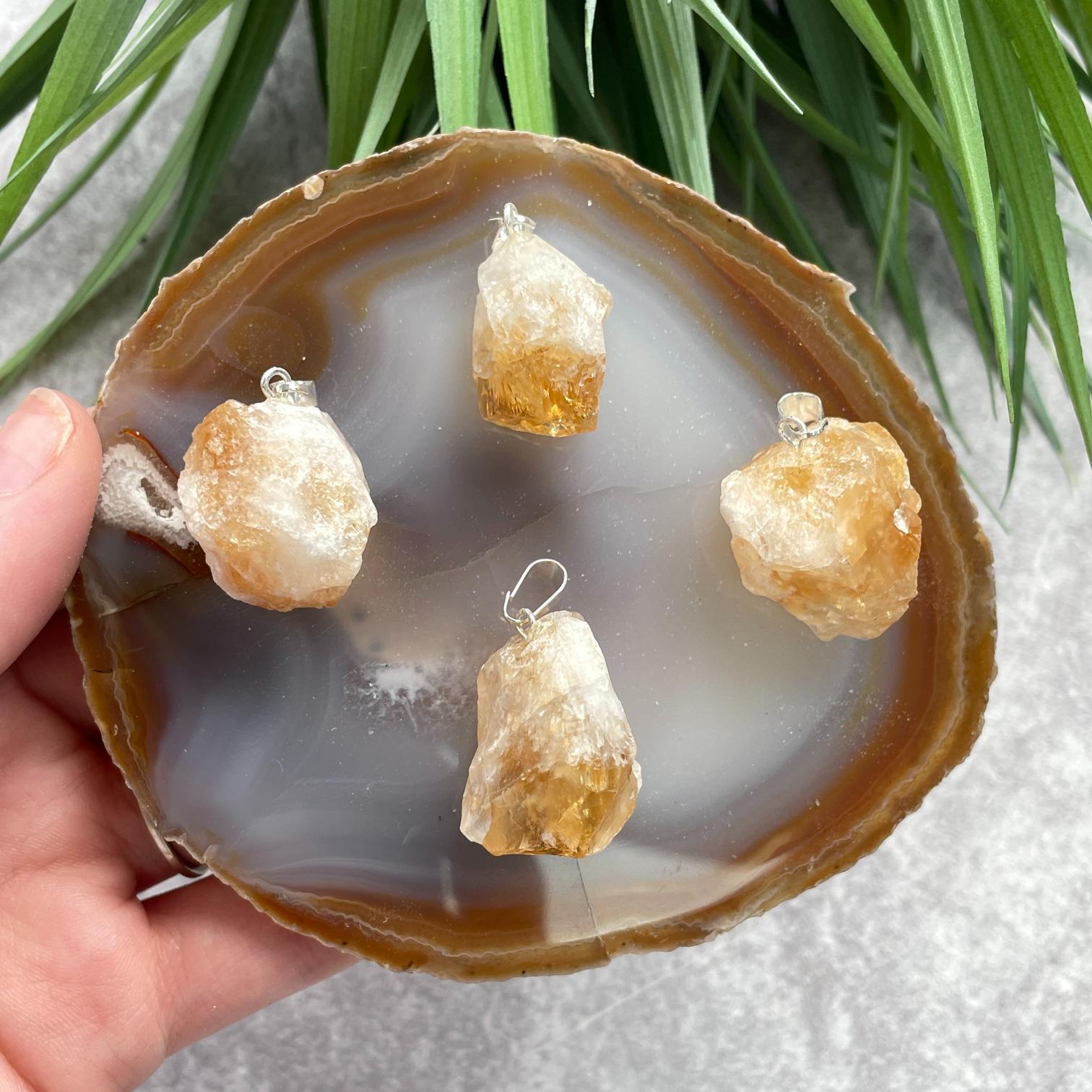 Rough Mini Pendant - Citrine
