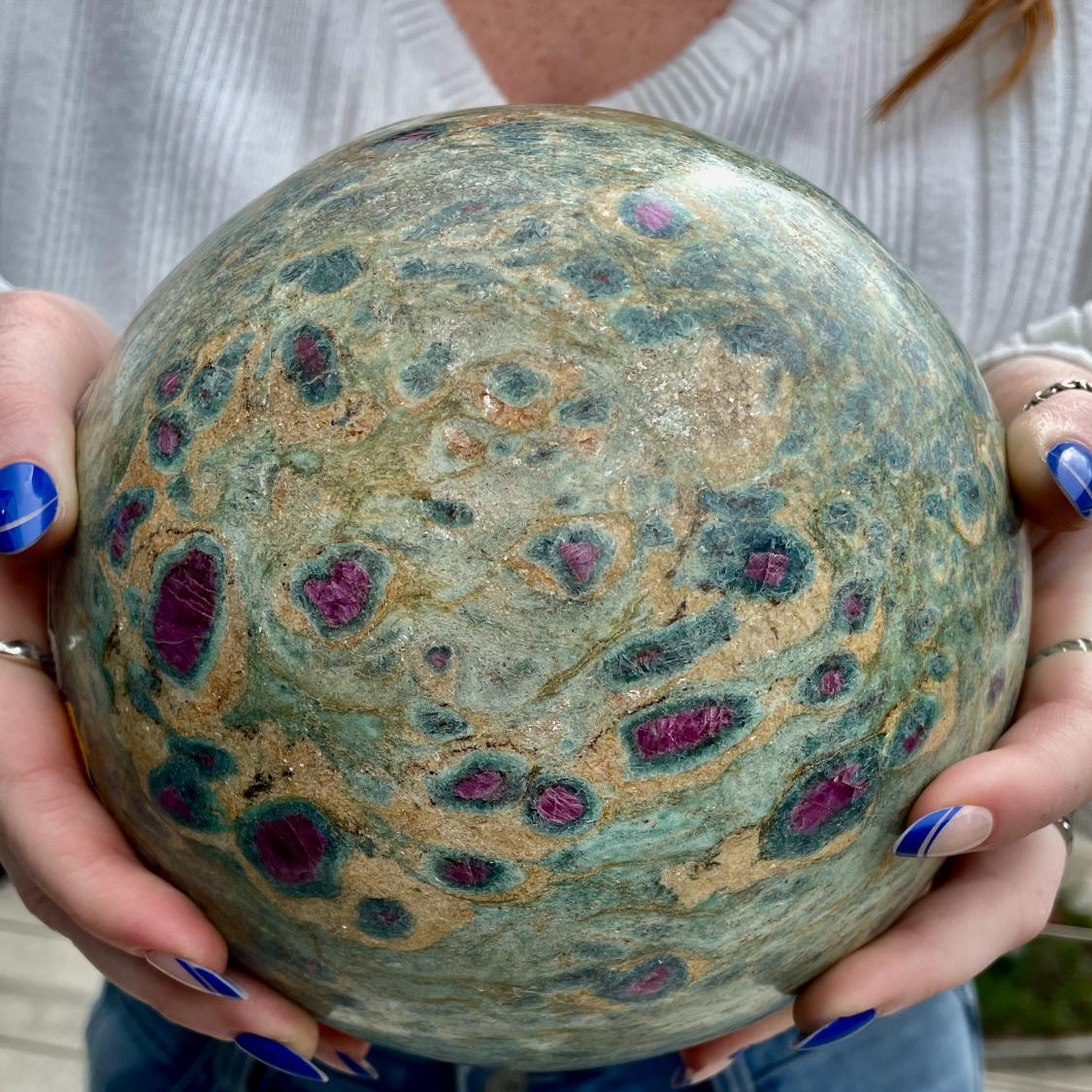 Ruby In Fuchsite - Large Sphere (7KG) -04