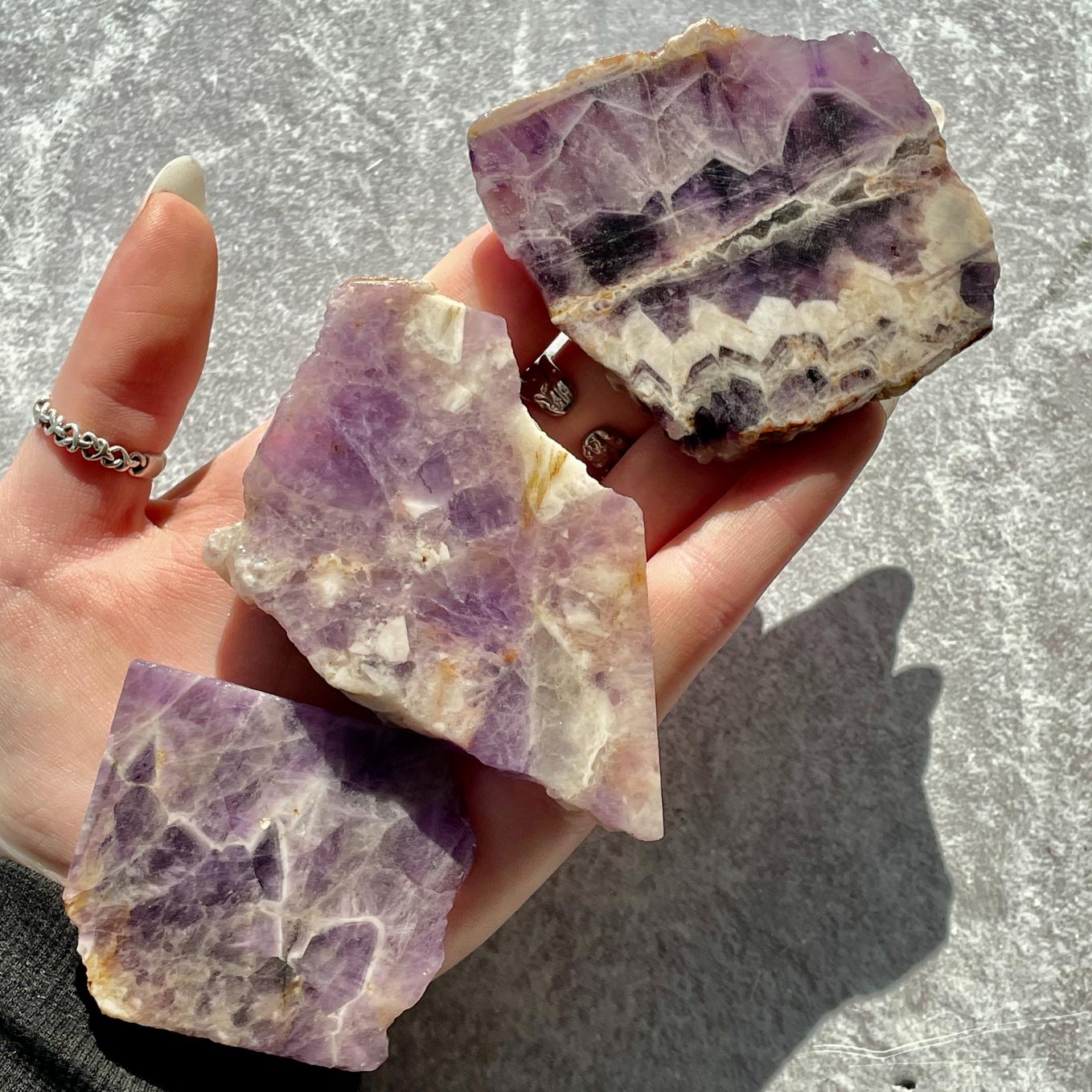 Rough - Slab - Chevron Amethyst - 1KG