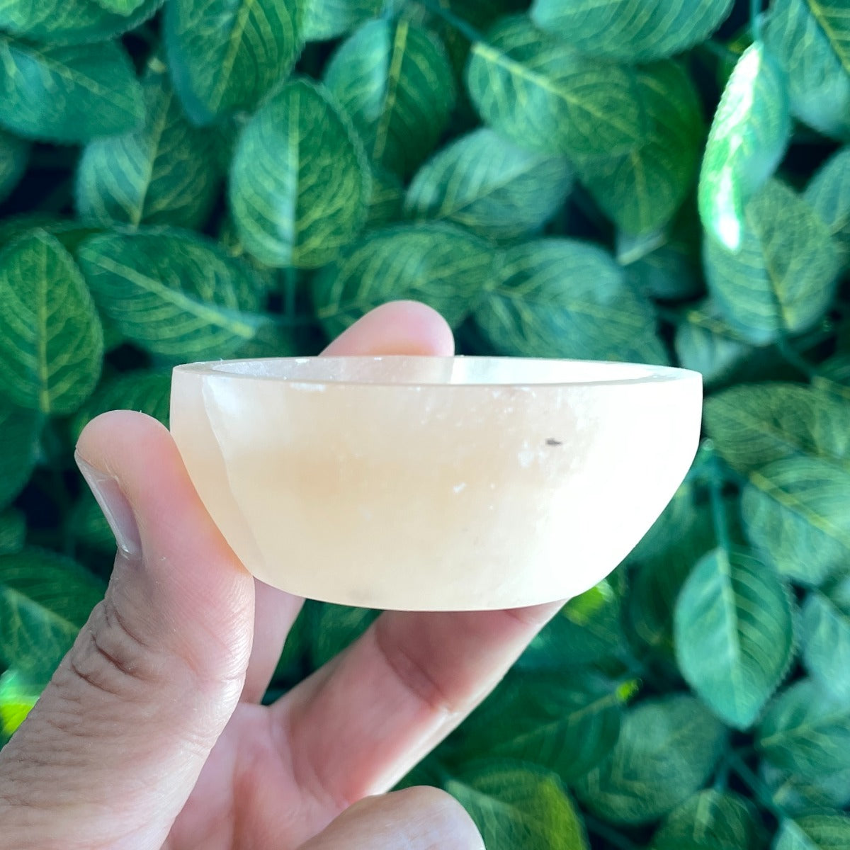 Selenite Orange Bowl - Round 6cm to 7cm