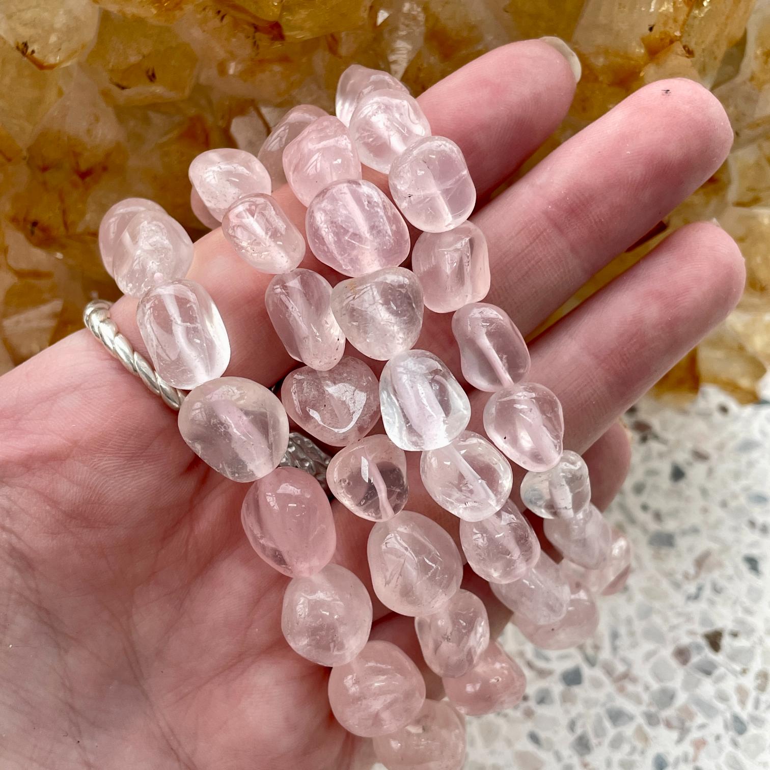 Rose Quartz Nugget Bracelet *A*
