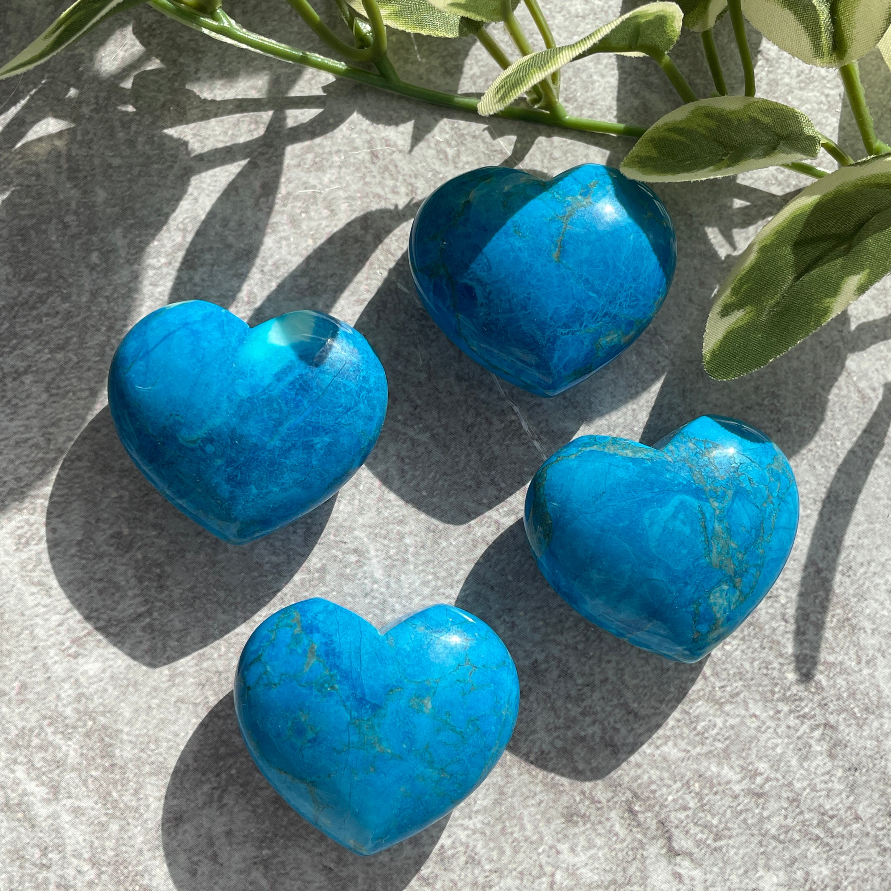 Blue Howlite Heart 4cm